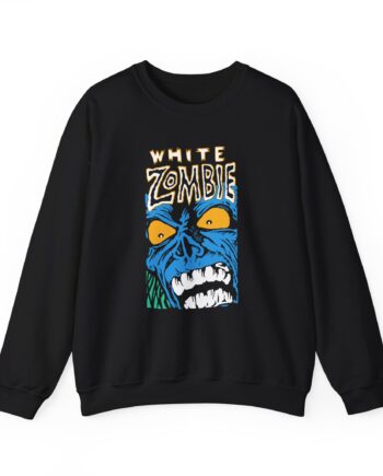 White Zombie Blue Monster Unisex Heavy Blend™ Crewneck Sweatshirt