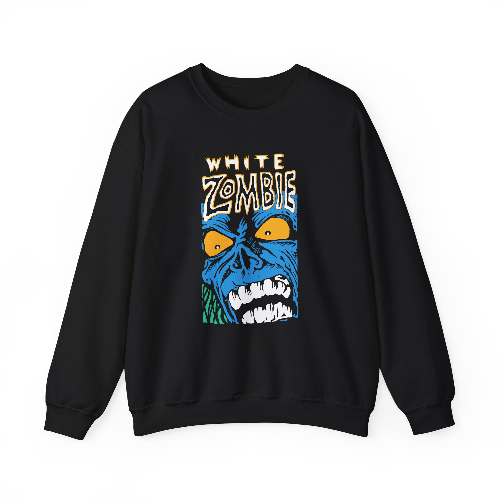 White Zombie Blue Monster Unisex Heavy Blendâ„¢ Crewneck Sweatshirt