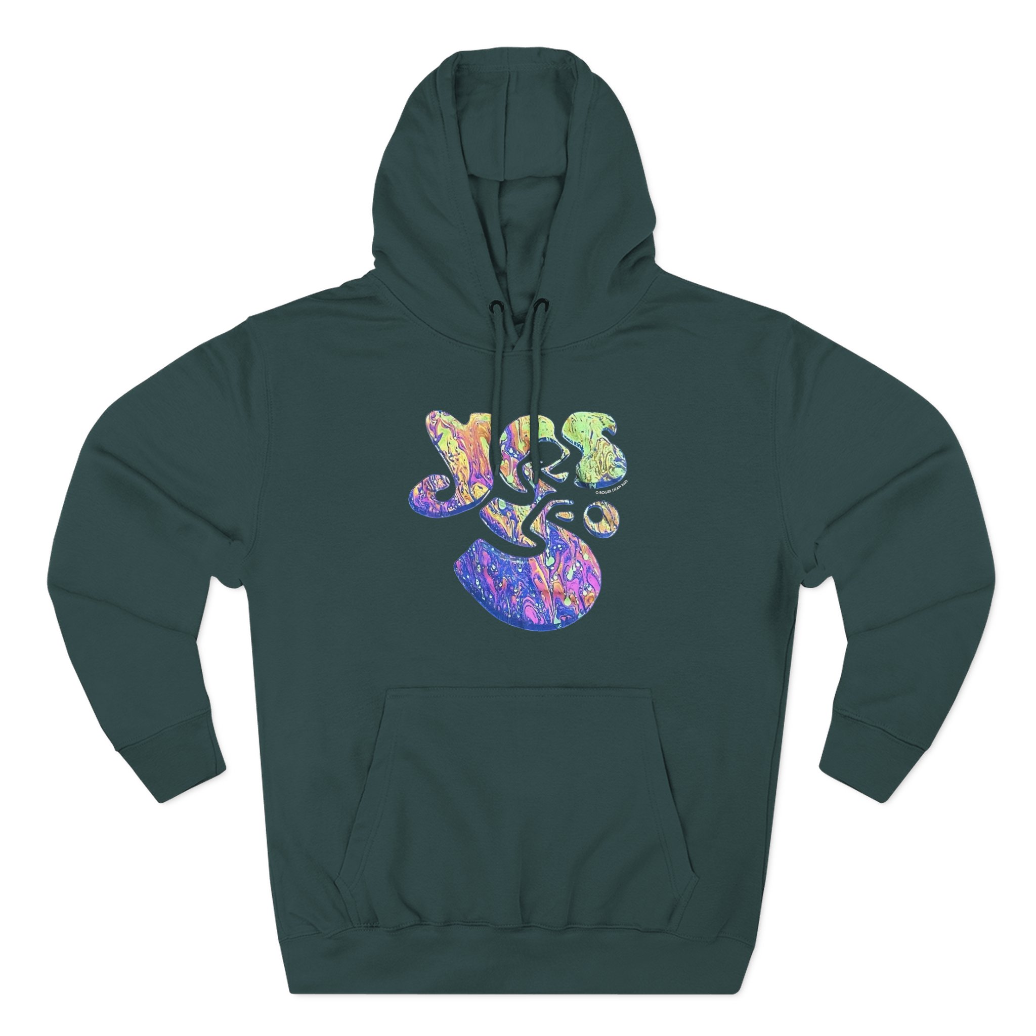 Yes Logo Three-Panel Fleece Hoodie