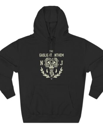 Gaslight Anthem NJ Eye Banner Three-Panel Fleece Hoodie