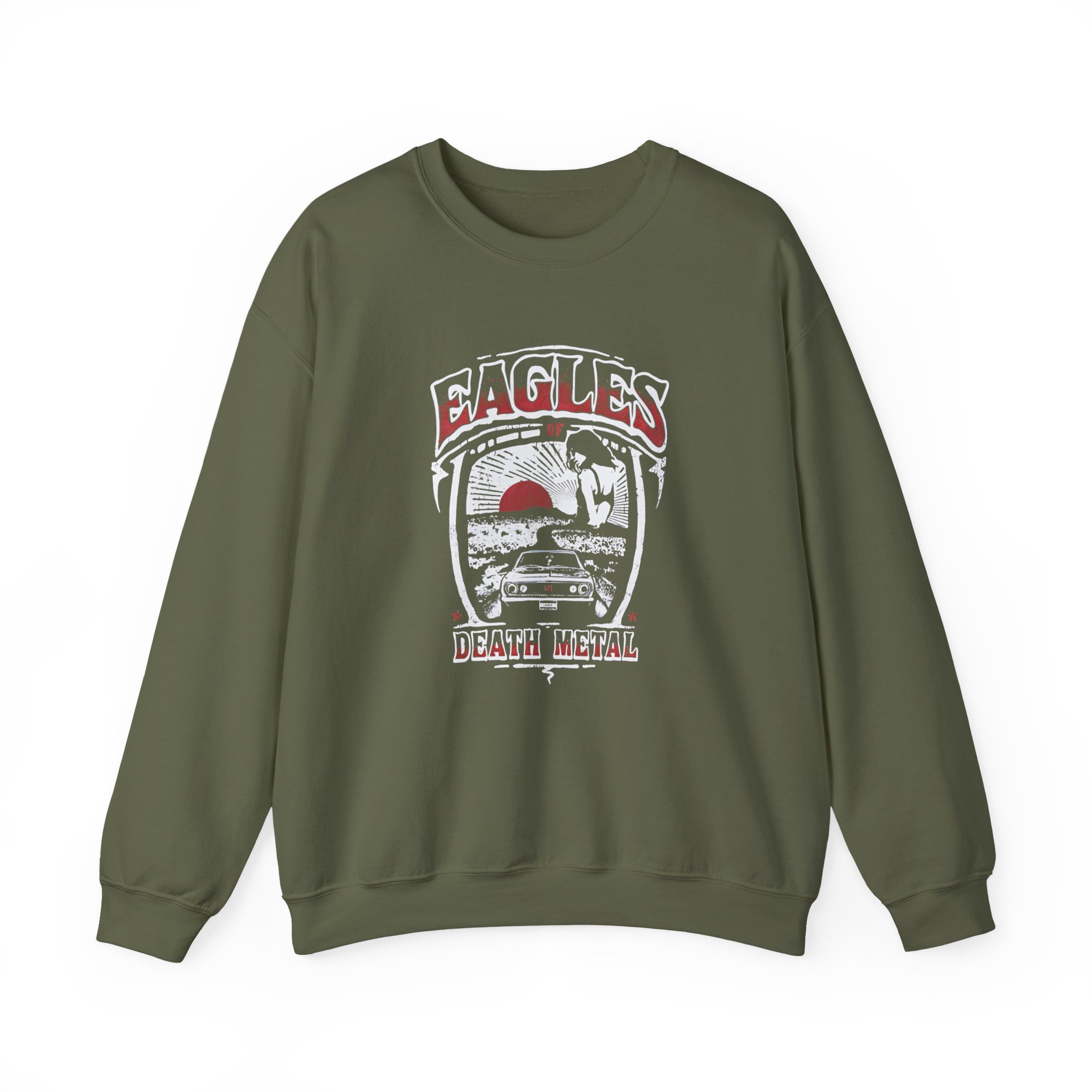 Eagles of Death Metal Muscle Car Unisex Heavy Blendâ„¢ Crewneck Sweatshirt