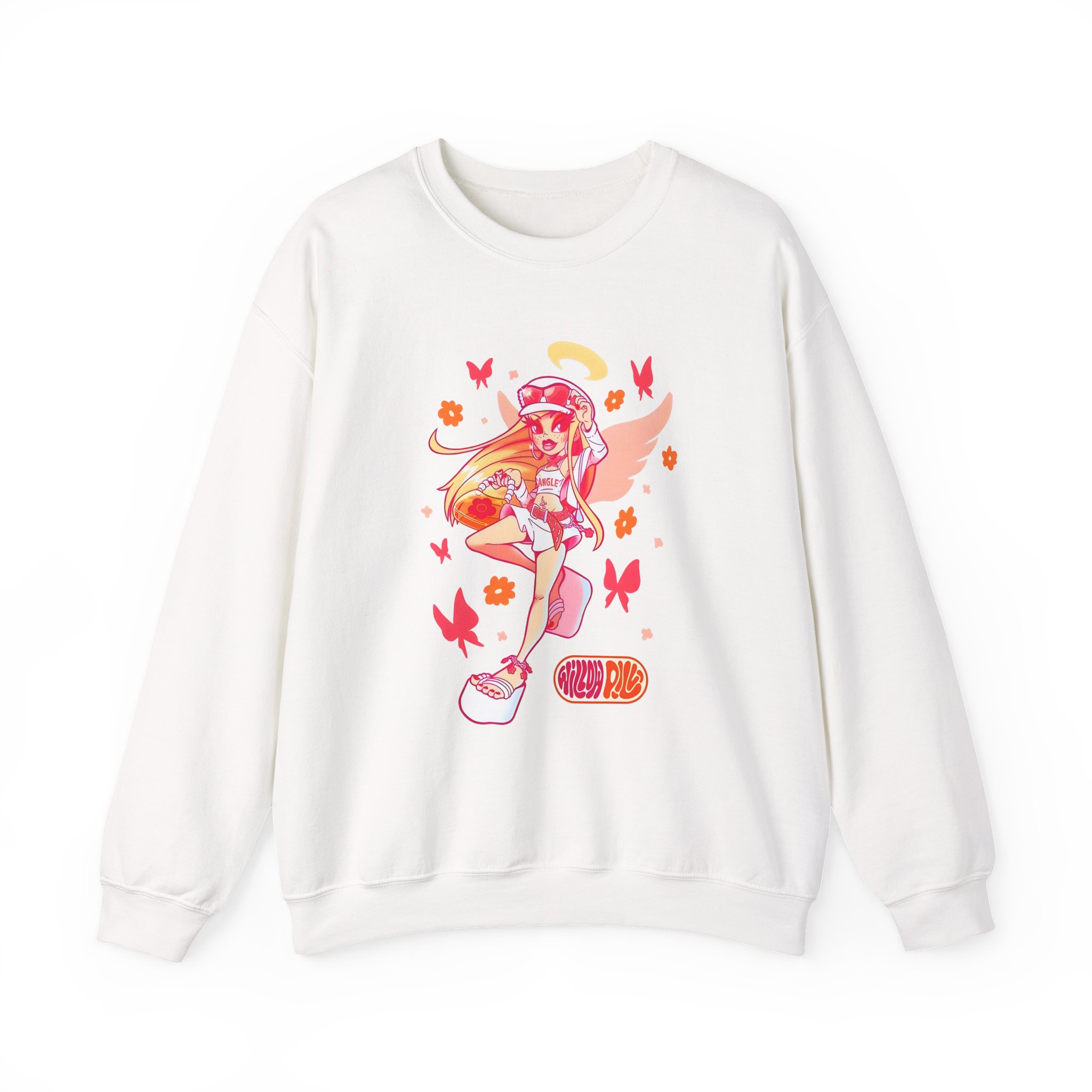 Willow Pill Angle Unisex Heavy Blendâ„¢ Crewneck Sweatshirt