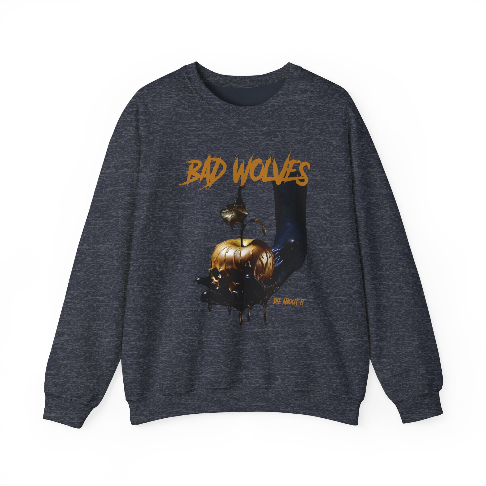 Bad Wolves Die About It Tracklist Unisex Heavy Blendâ„¢ Crewneck Sweatshirt