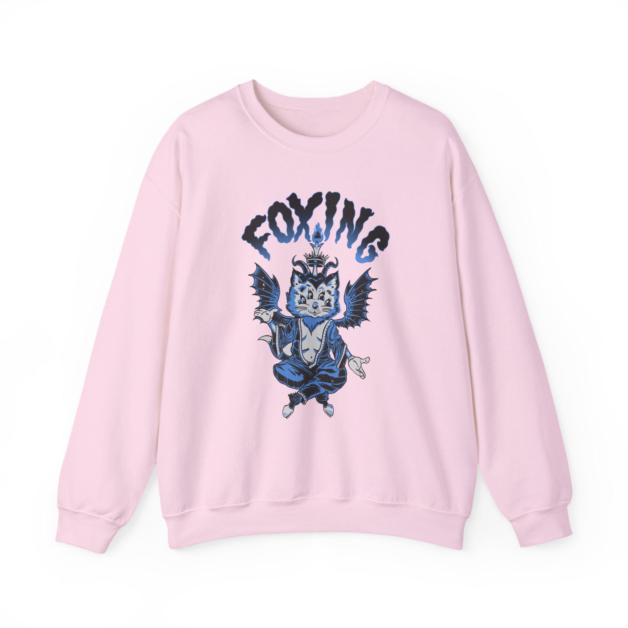 Foxing Four-eyed Cat Unisex Heavy Blendâ„¢ Crewneck Sweatshirt