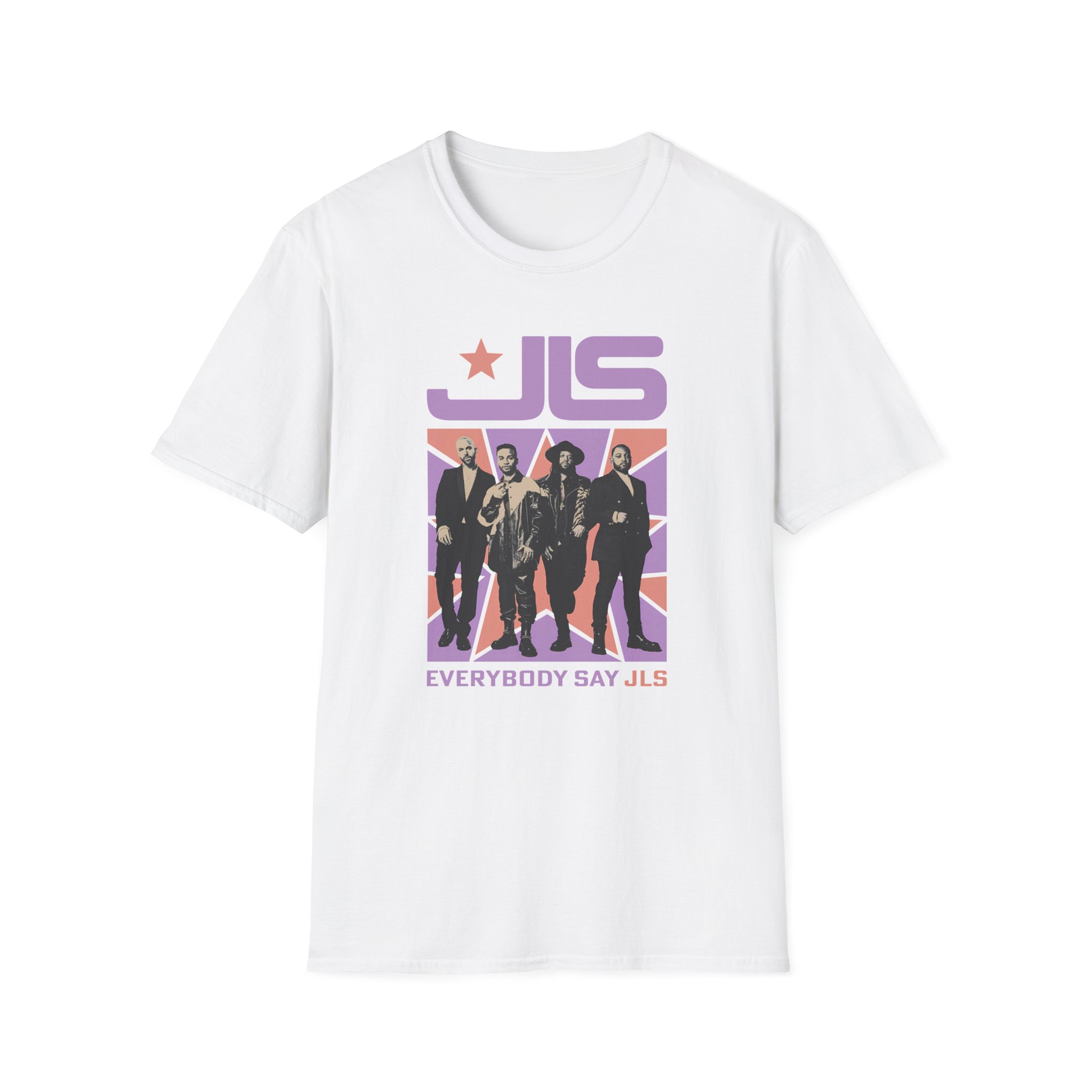 JLS, Everybody Say JLS Photo Star Unisex Softstyle T-Shirt