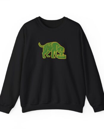 Niko B Green Pixel Dog Unisex Heavy Blend Crewneck Sweatshirt