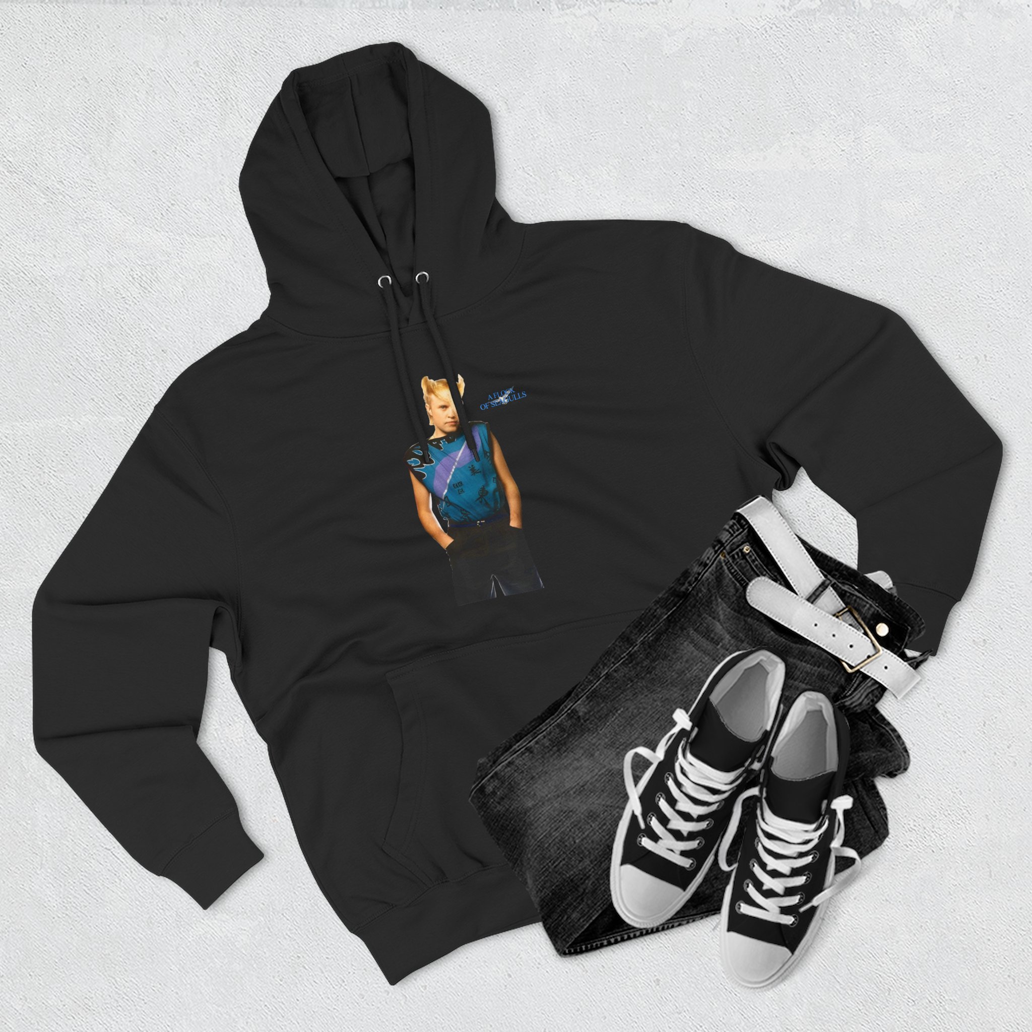 A Flock of Seagulls Mike Score Three-Panel Fleece Hoodie