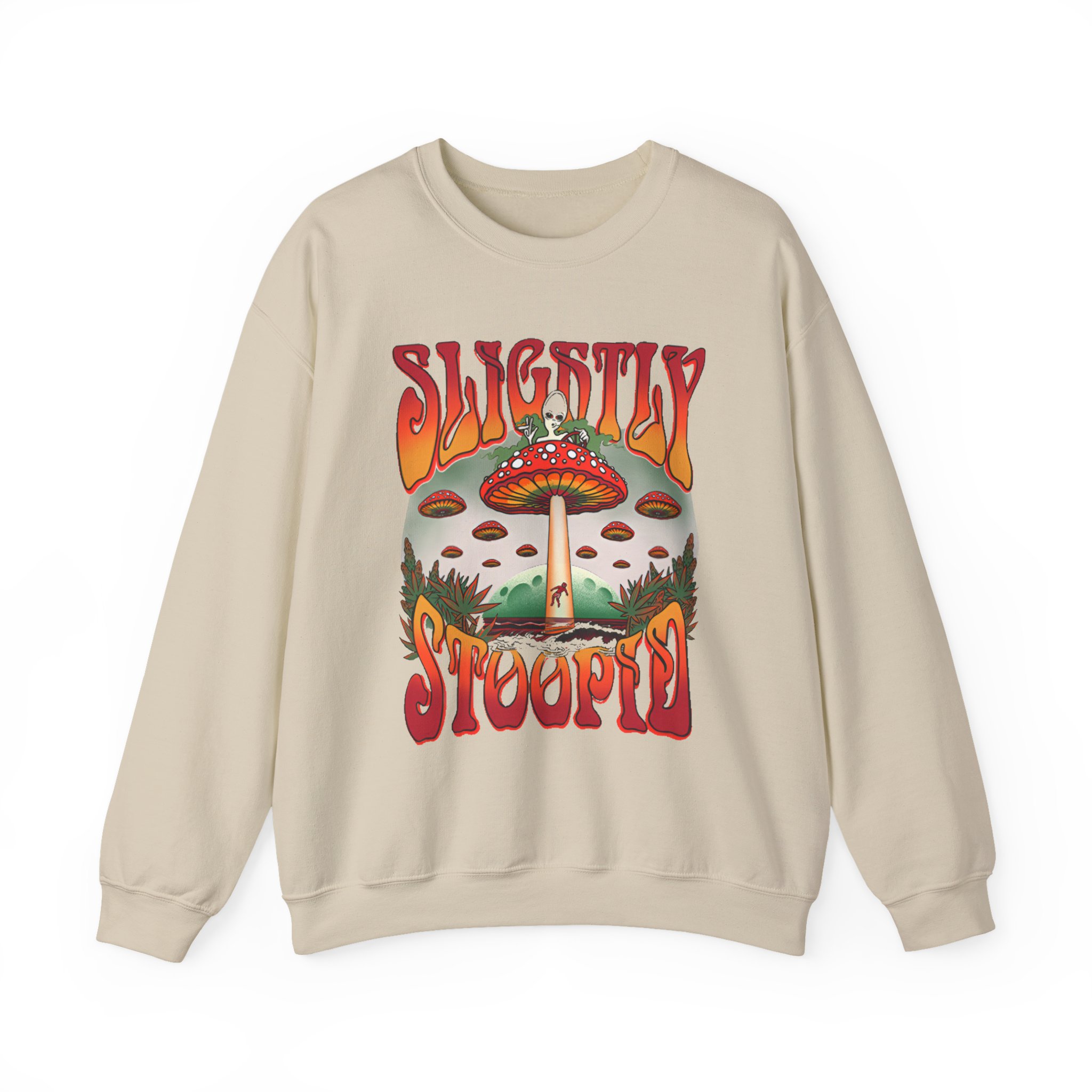 Slightly Stoopid Mushroom Ufo Unisex Heavy Blendâ„¢ Crewneck Sweatshirt