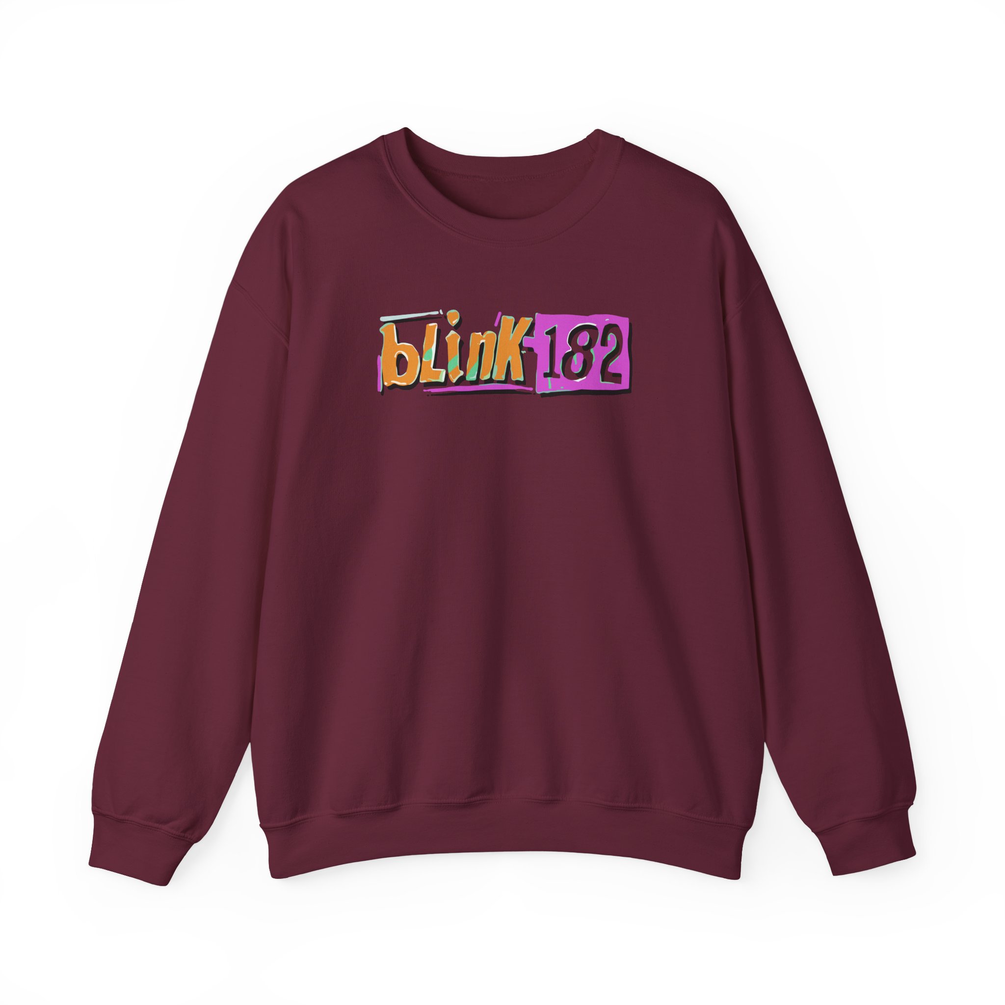 Blink 182 Logo Green Unisex Heavy Blendâ„¢ Crewneck Sweatshirt