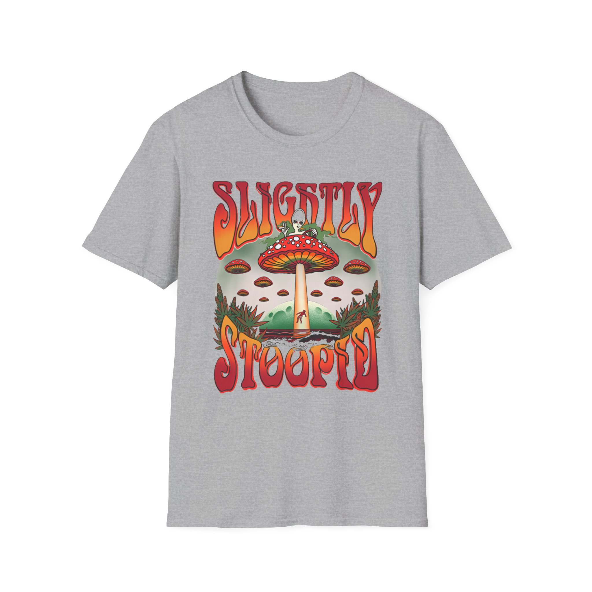 Slightly Stoopid Mushroom Ufo Unisex Softstyle T-Shirt