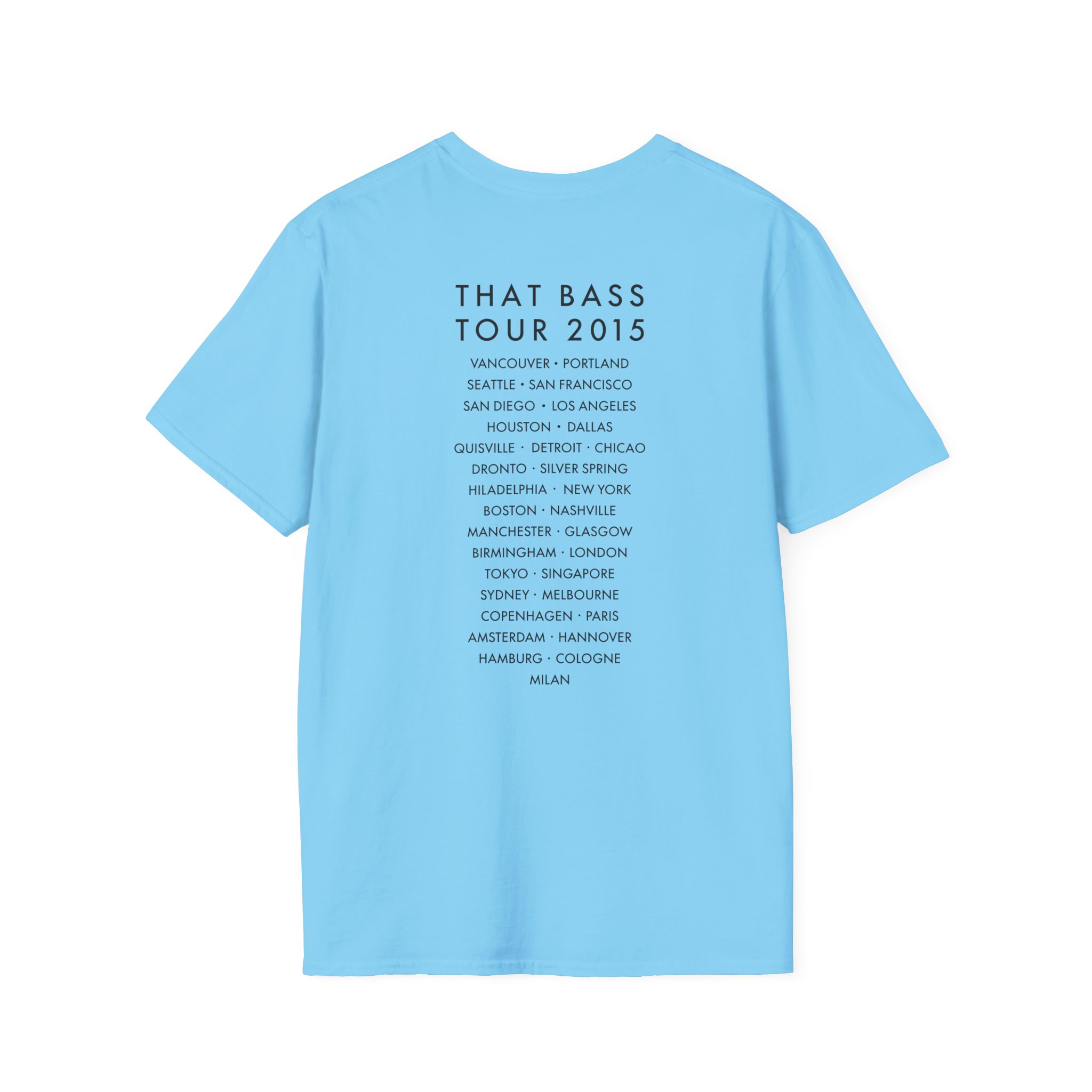 Meghan Trainor Title Pose Turquoise Unisex Softstyle T-Shirt
