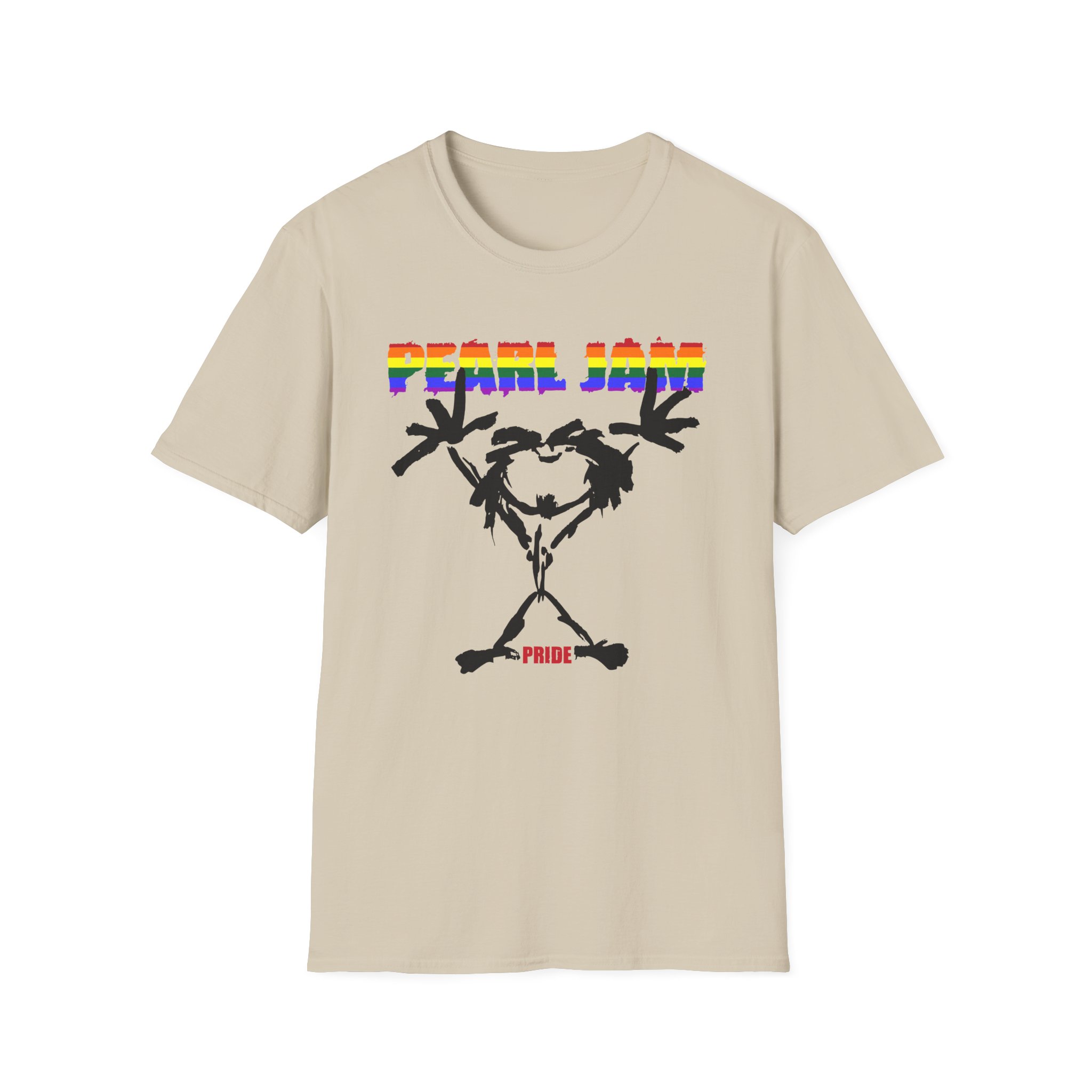 Pearl Jam Pride Stickman Unisex Softstyle T-Shirt