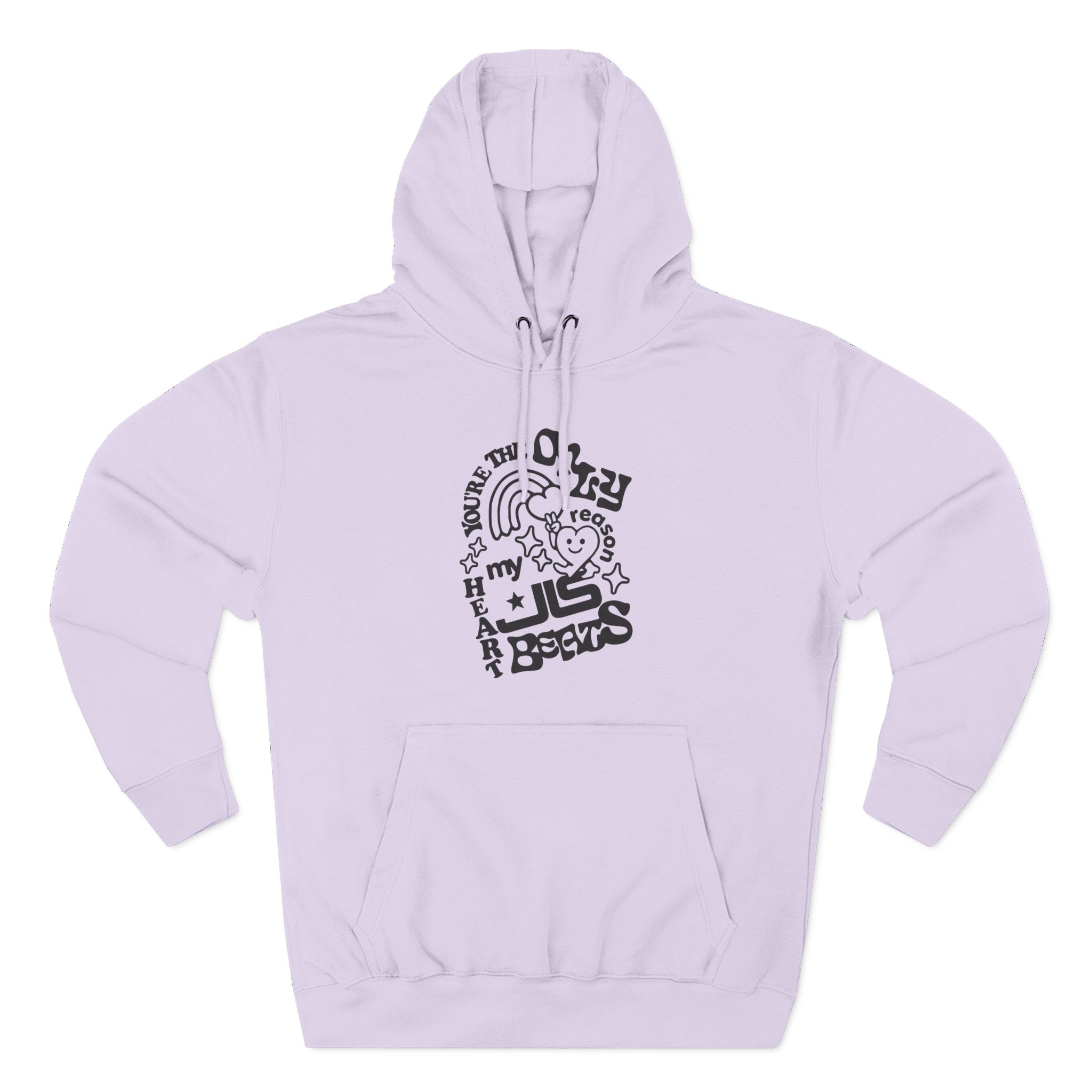 JLS Heart Beats Three-Panel Fleece Hoodie