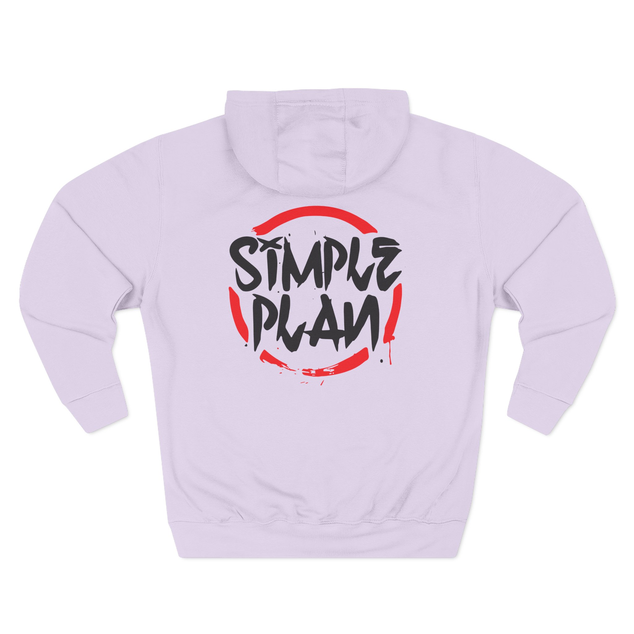 Simple Plan Circle Splat Three-Panel Fleece Hoodie