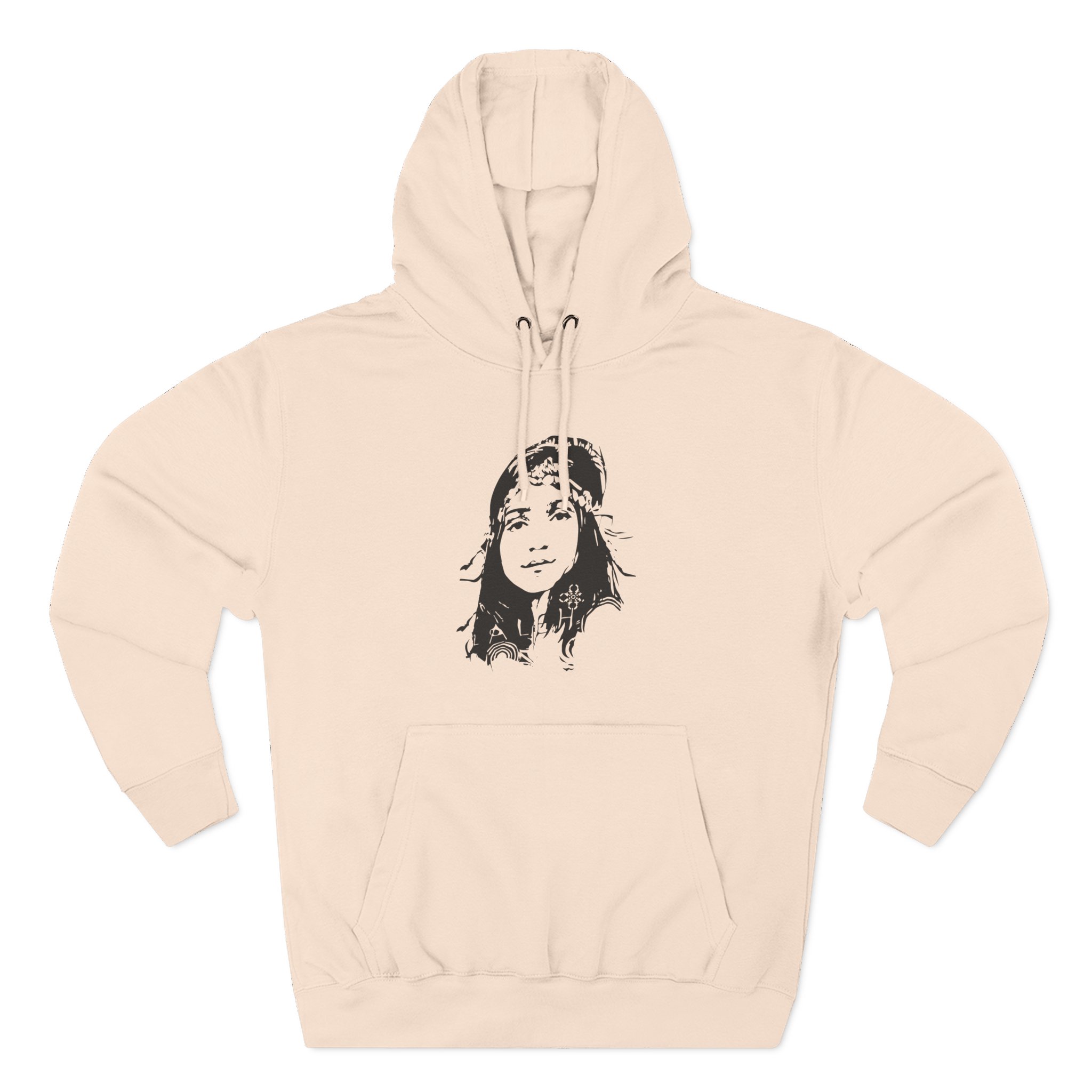 Laleh Three-Panel Fleece Hoodie