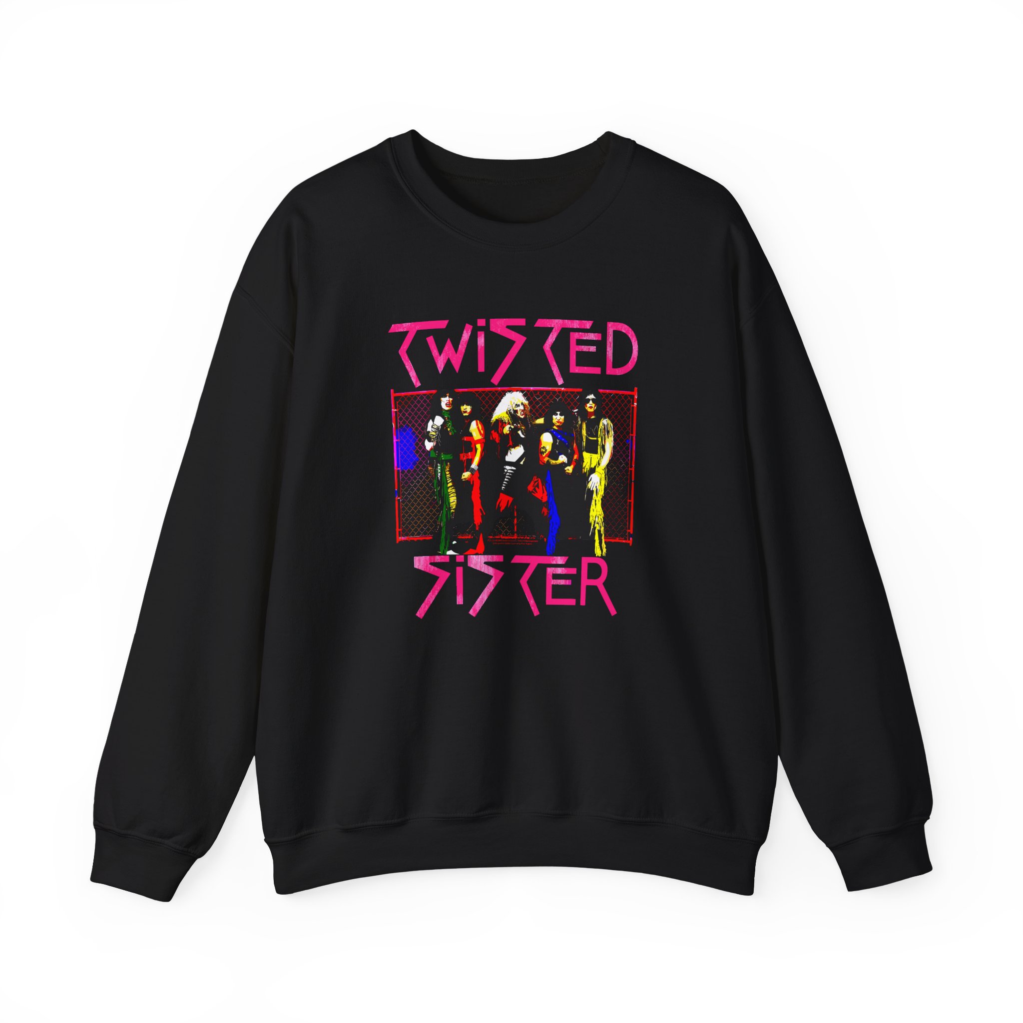 Vintage Group Photo Twisted Sister Unisex Heavy Blendâ„¢ Crewneck Sweatshirt