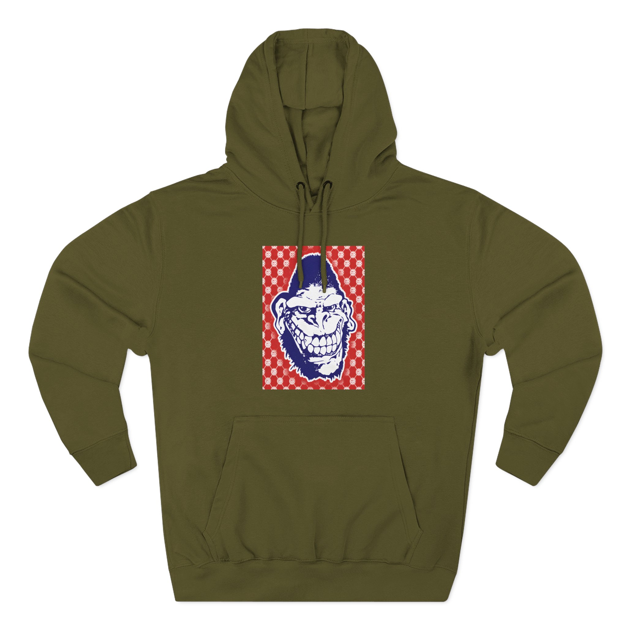 Gorilla Biscuits Gb Pattern Three-Panel Fleece Hoodie