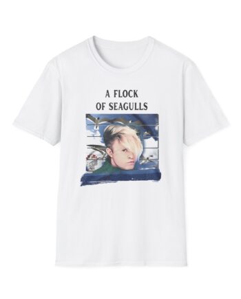A Flock of Seagulls Birds in Flight Unisex Softstyle T-Shirt