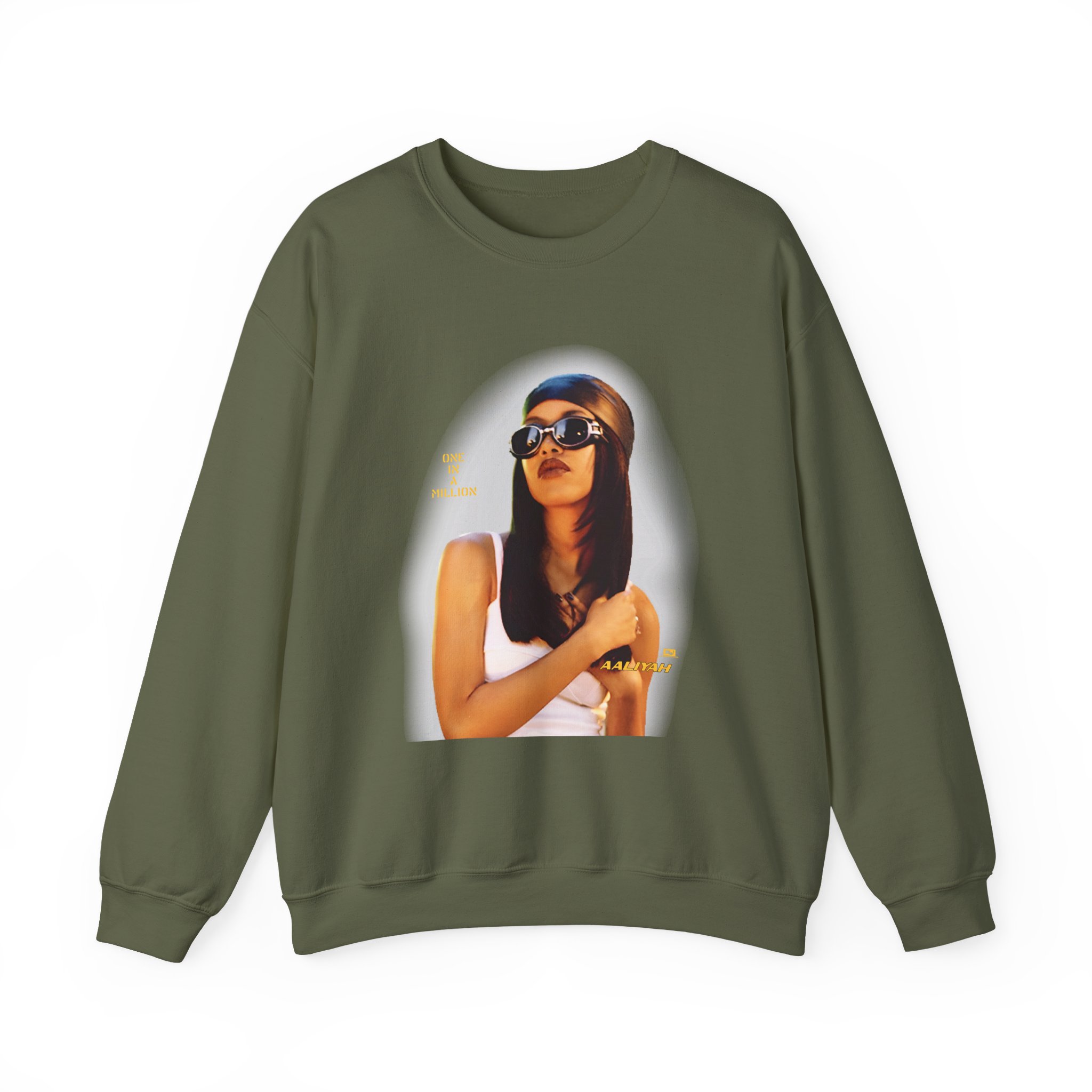 Aaliyah OIAM Portrait Unisex Heavy Blendâ„¢ Crewneck Sweatshirt