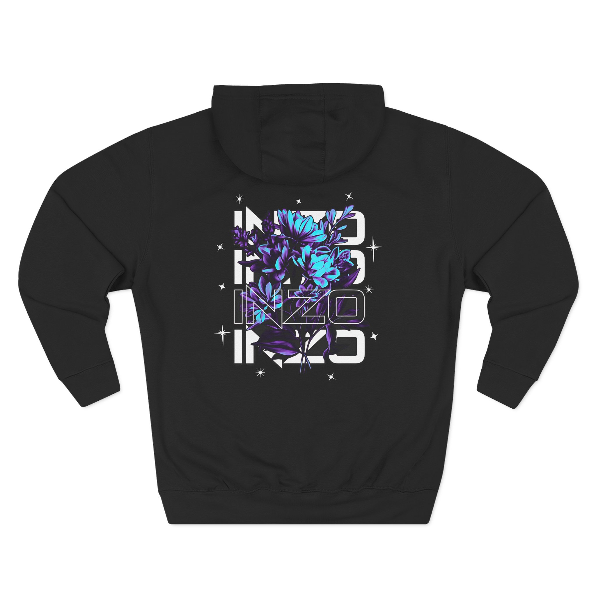 Inzo Sprouted Three-Panel Fleece Hoodie