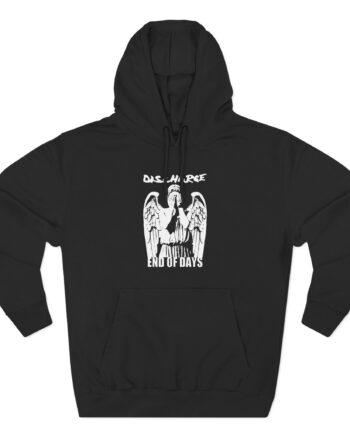 Discharge State Violence State Control Three-Panel Fleece Hoodie