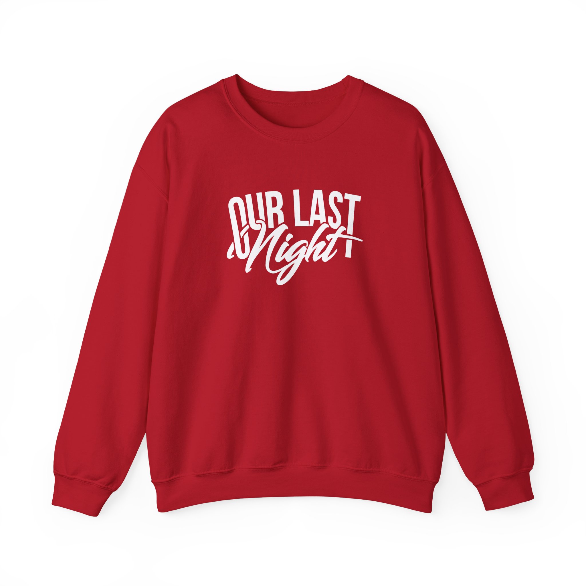 Our Last Night Script Unisex Heavy Blendâ„¢ Crewneck Sweatshirt
