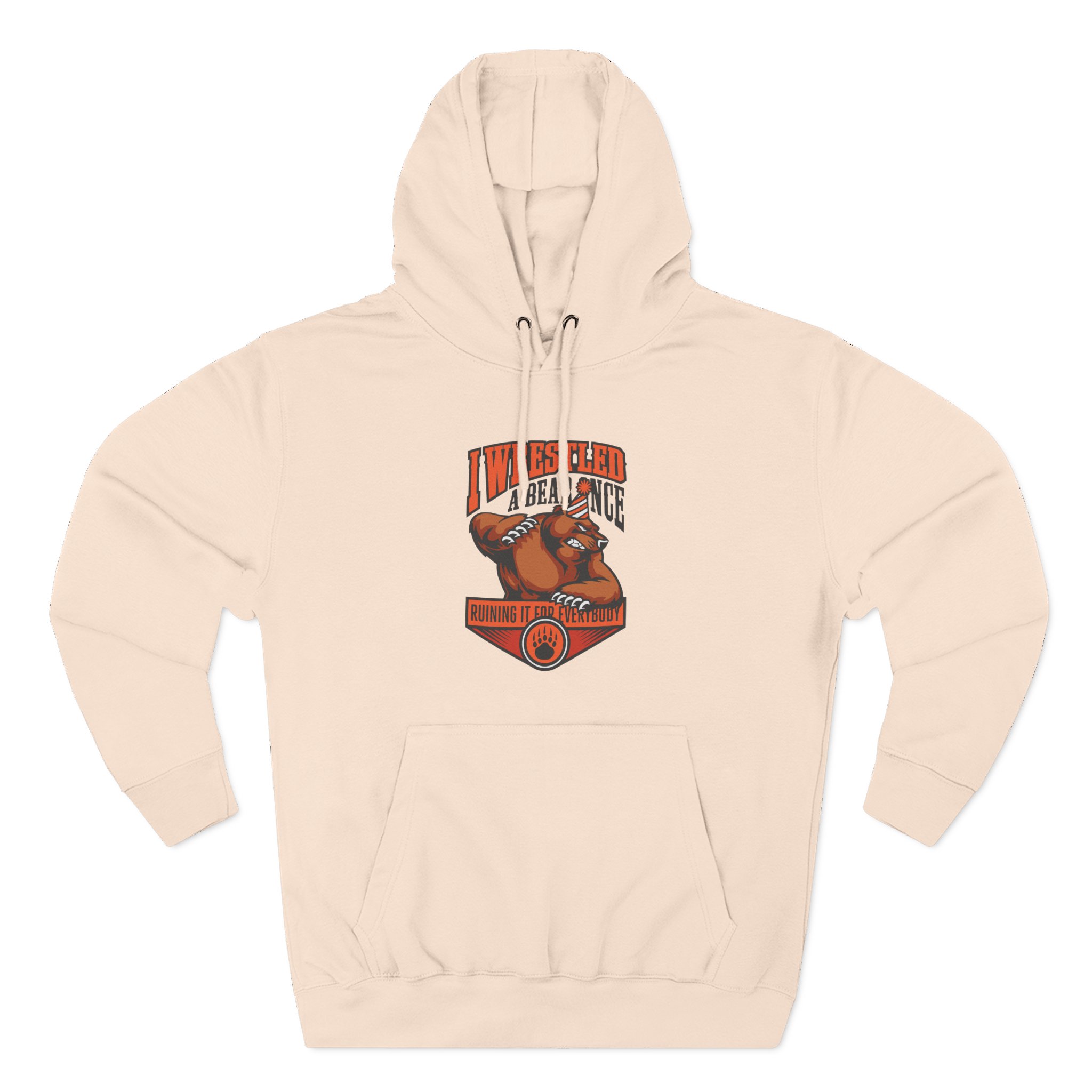 Iwrestledabearonce Three-Panel Fleece Hoodie