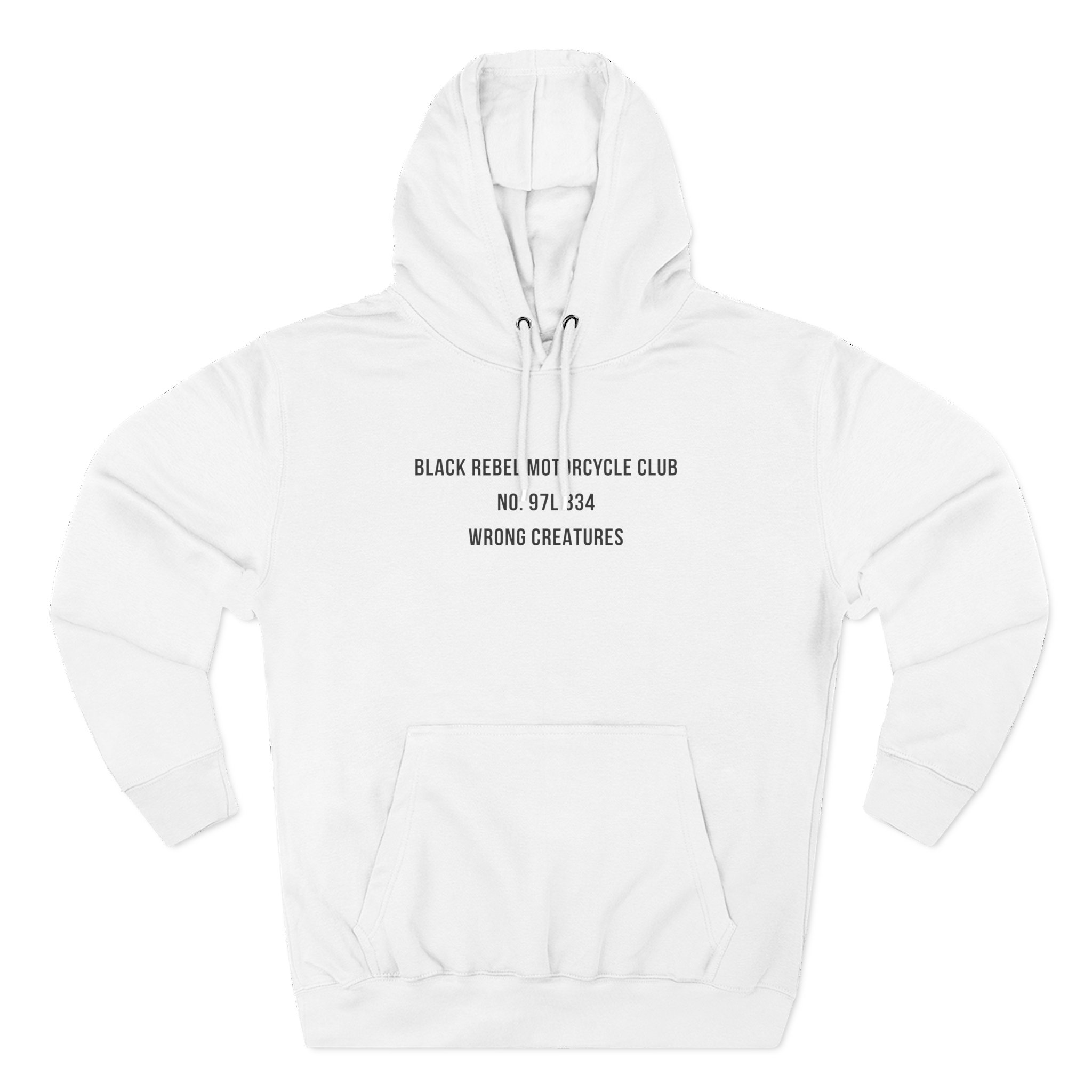 B.R.M.C.WRONG CREATURES Three-Panel Fleece Hoodie