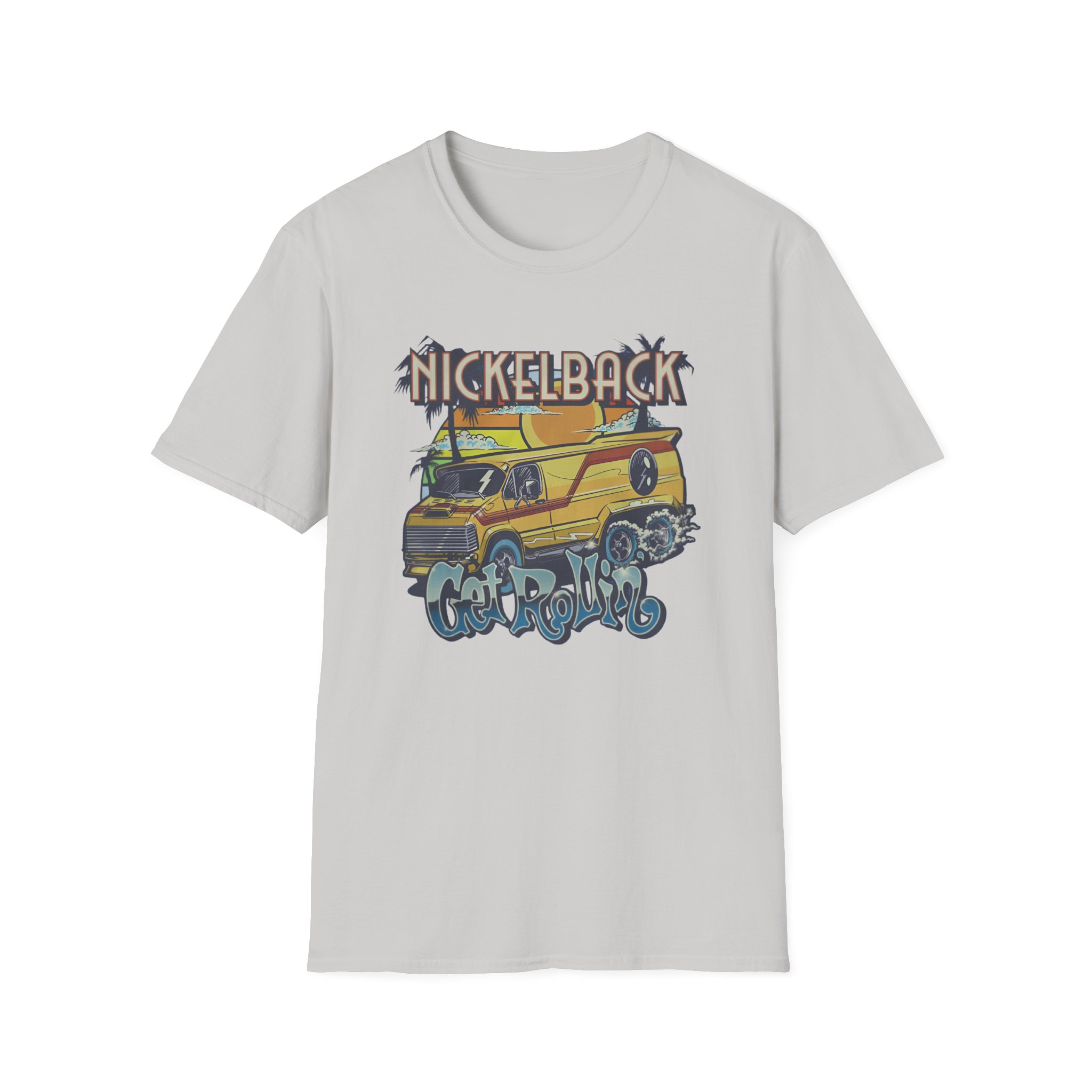 Nickelback Get Rollin Cover Unisex Softstyle T-Shirt