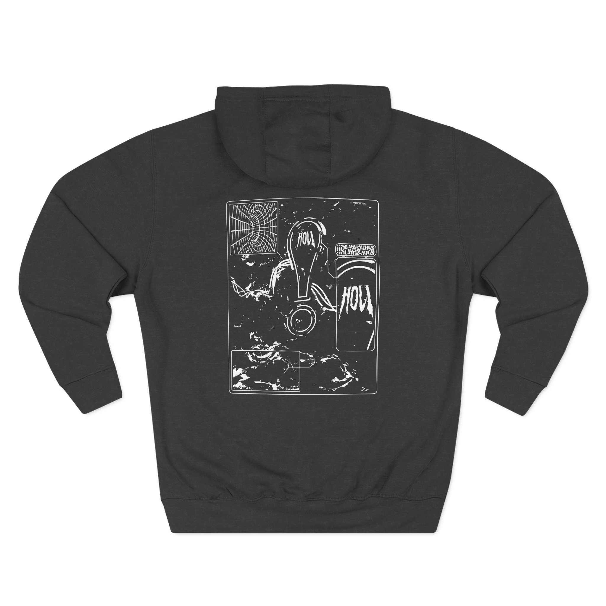 Hol Three-Panel Fleece Hoodie
