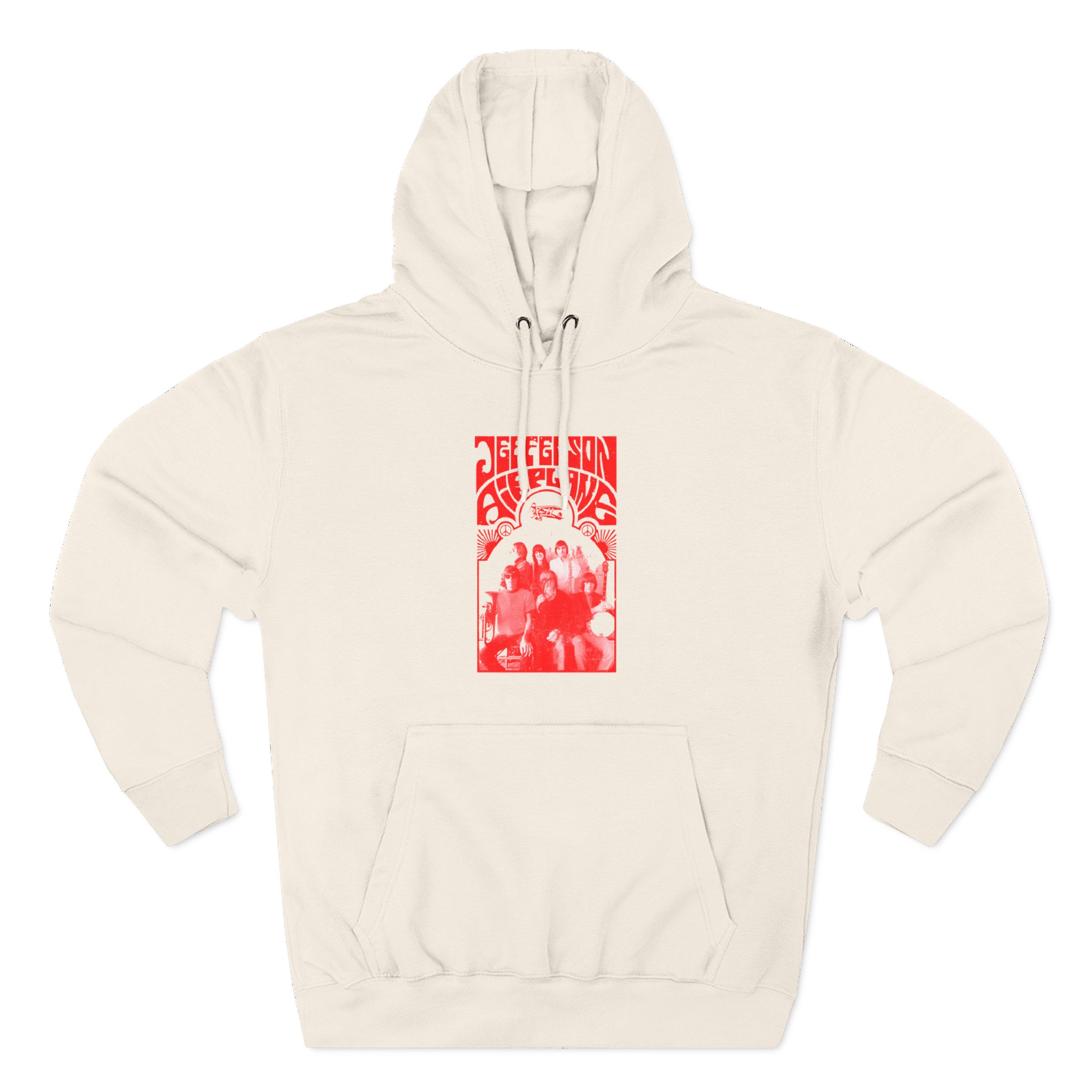 Jefferson Airplane Band Photo Three-Panel Fleece Hoodie