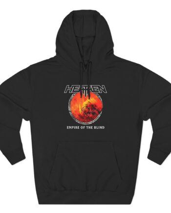 Heathen Empire of the Blind Australia Tour 2022 Three-Panel Fleece Hoodie
