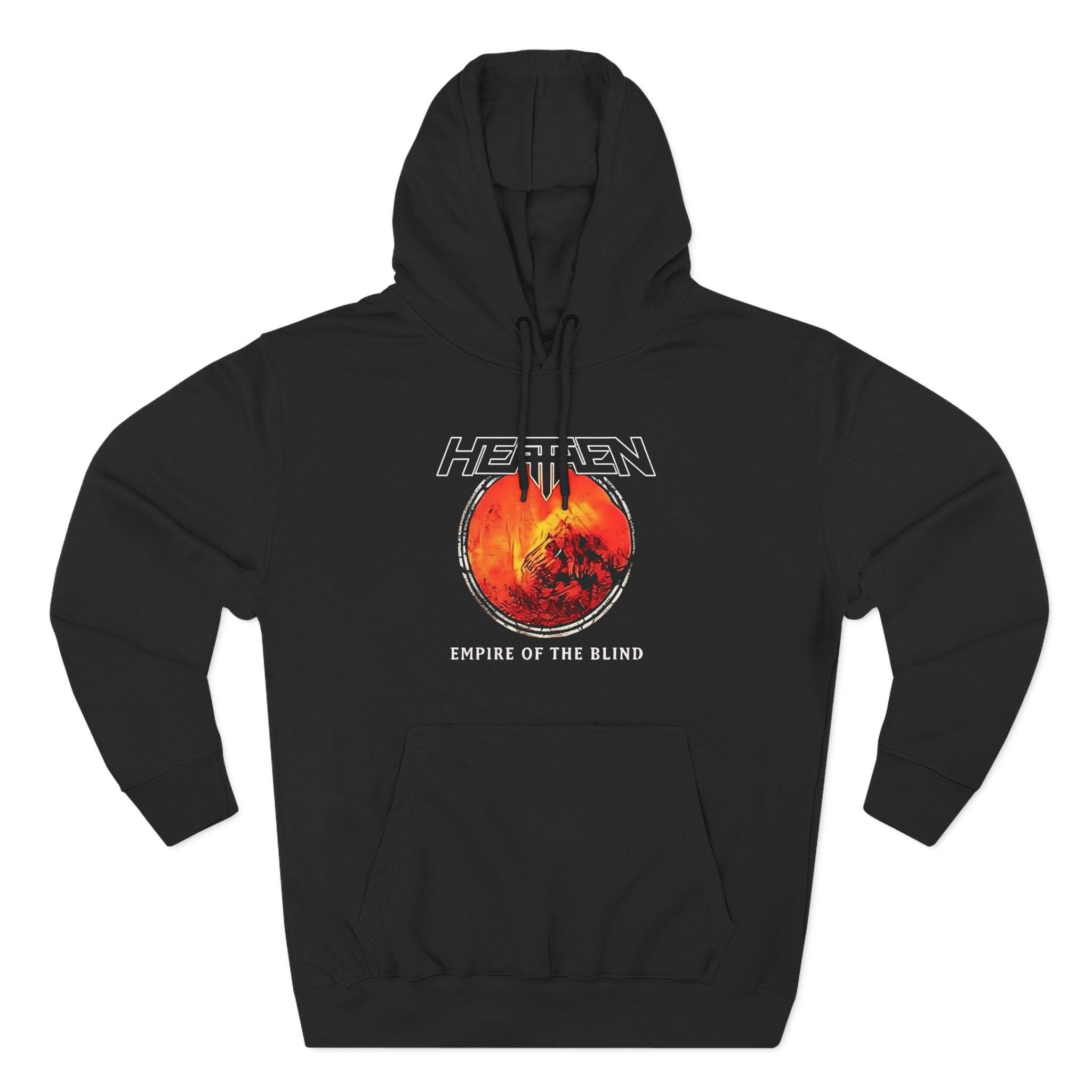 Heathen Empire of the Blind Australia Tour 2022 Three-Panel Fleece Hoodie