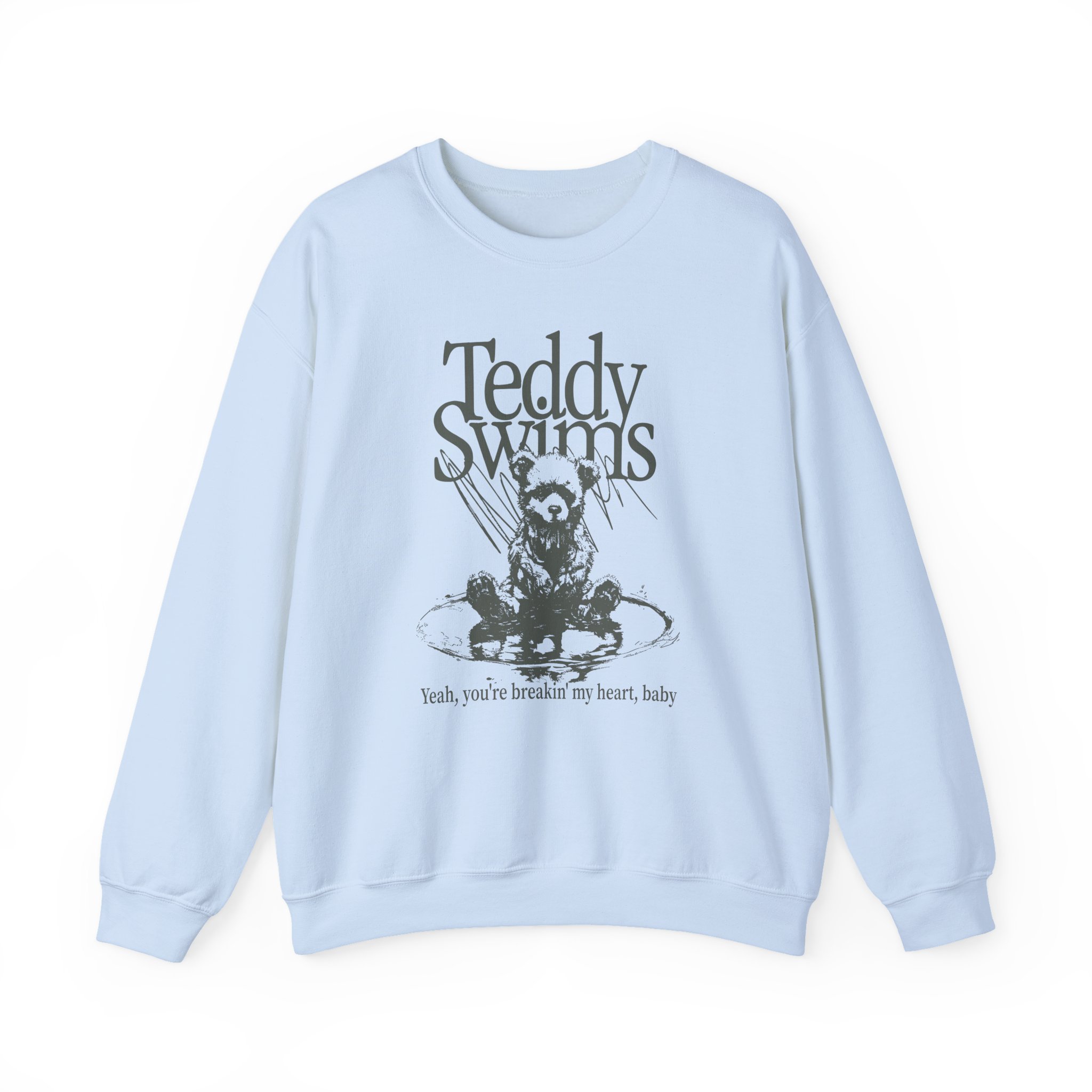 Teddy Swims Breakin' My Heart Unisex Heavy Blend Crewneck Sweatshirt