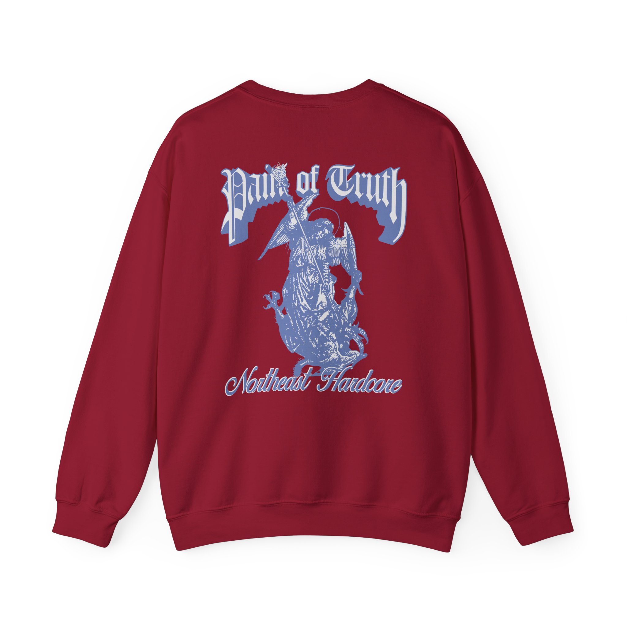 Pain of Truth Not Through Blood Unisex Heavy Blendâ„¢ Crewneck Sweatshirt