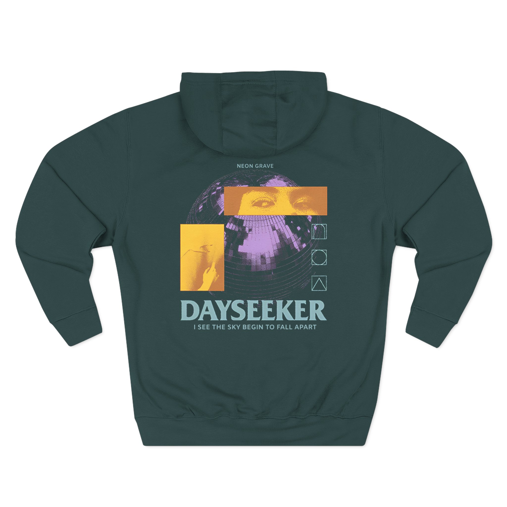 Dayseeker Neon Grave Three-Panel Fleece Hoodie