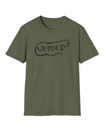 Eddie Vedder Stencil Snake Unisex Softstyle T-Shirt