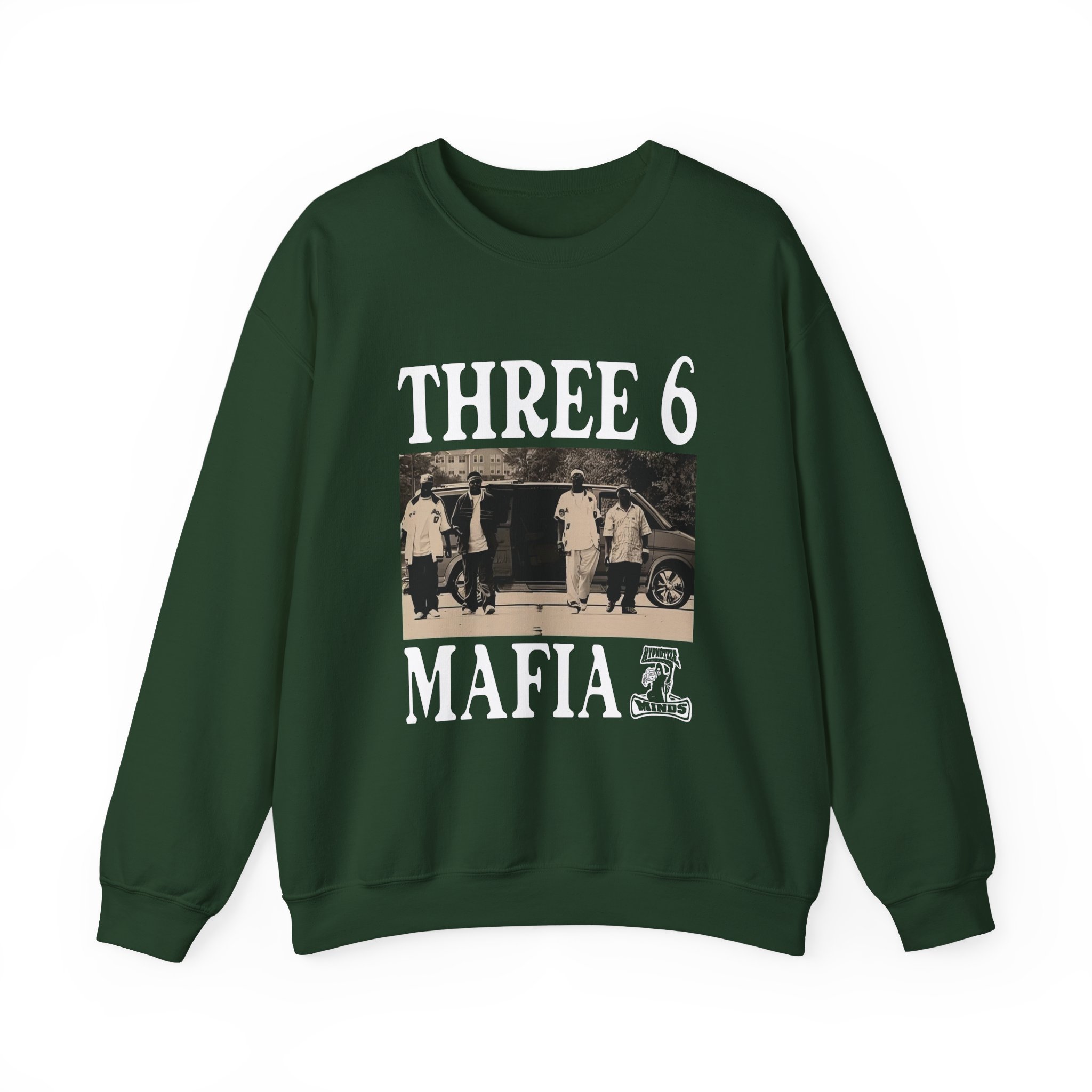 Three 6 Mafia Ridin Spinners Unisex Heavy Blendâ„¢ Crewneck Sweatshirt