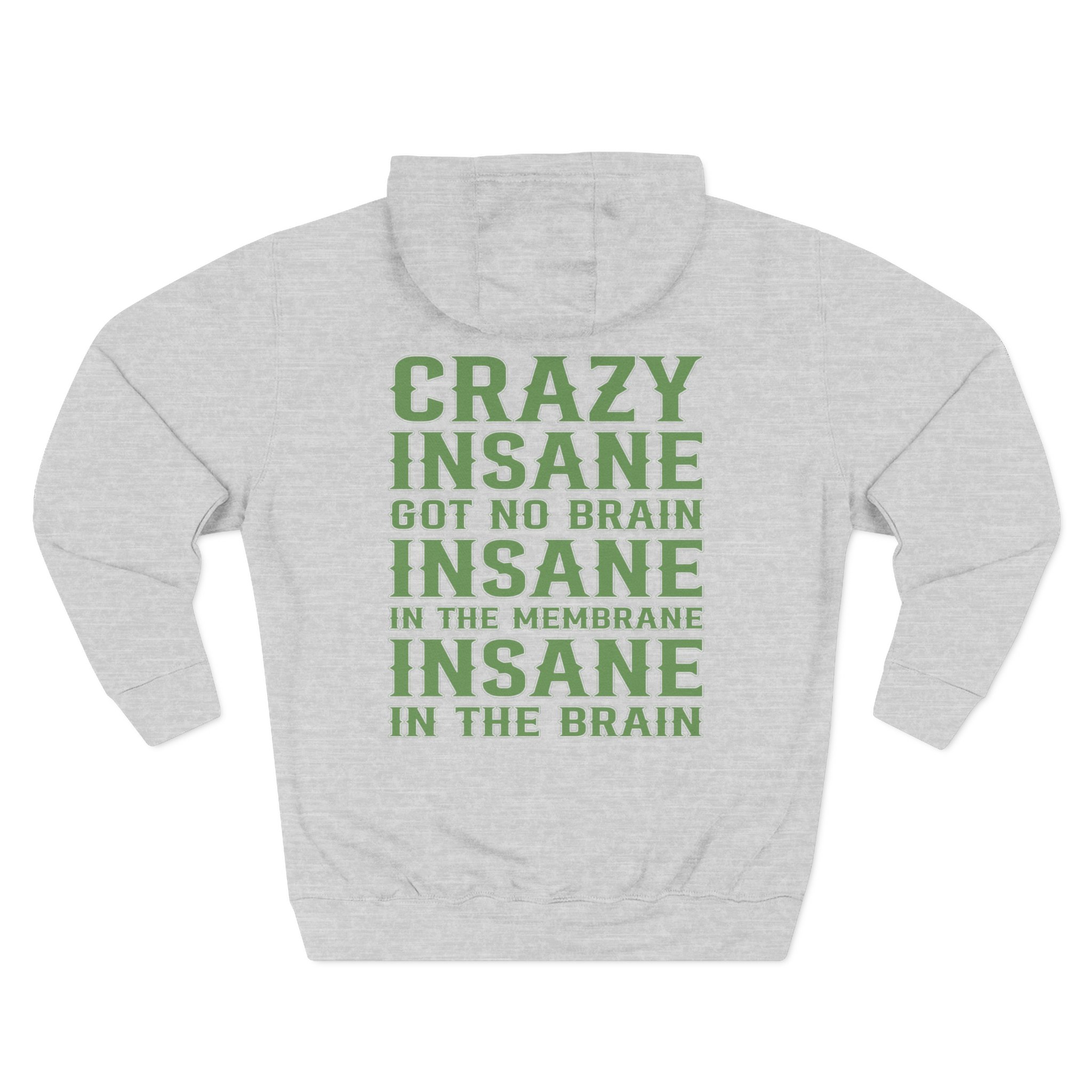 Cypress Hill Crazy Insane OG Skull N Compass Three-Panel Fleece Hoodie