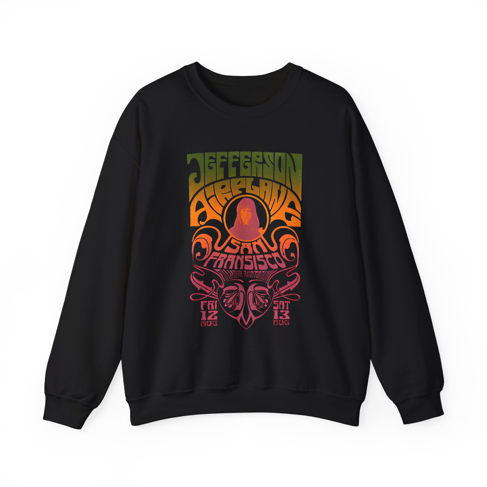 Jefferson Airplane Psychedelic Unisex Heavy Blendâ„¢ Crewneck Sweatshirt