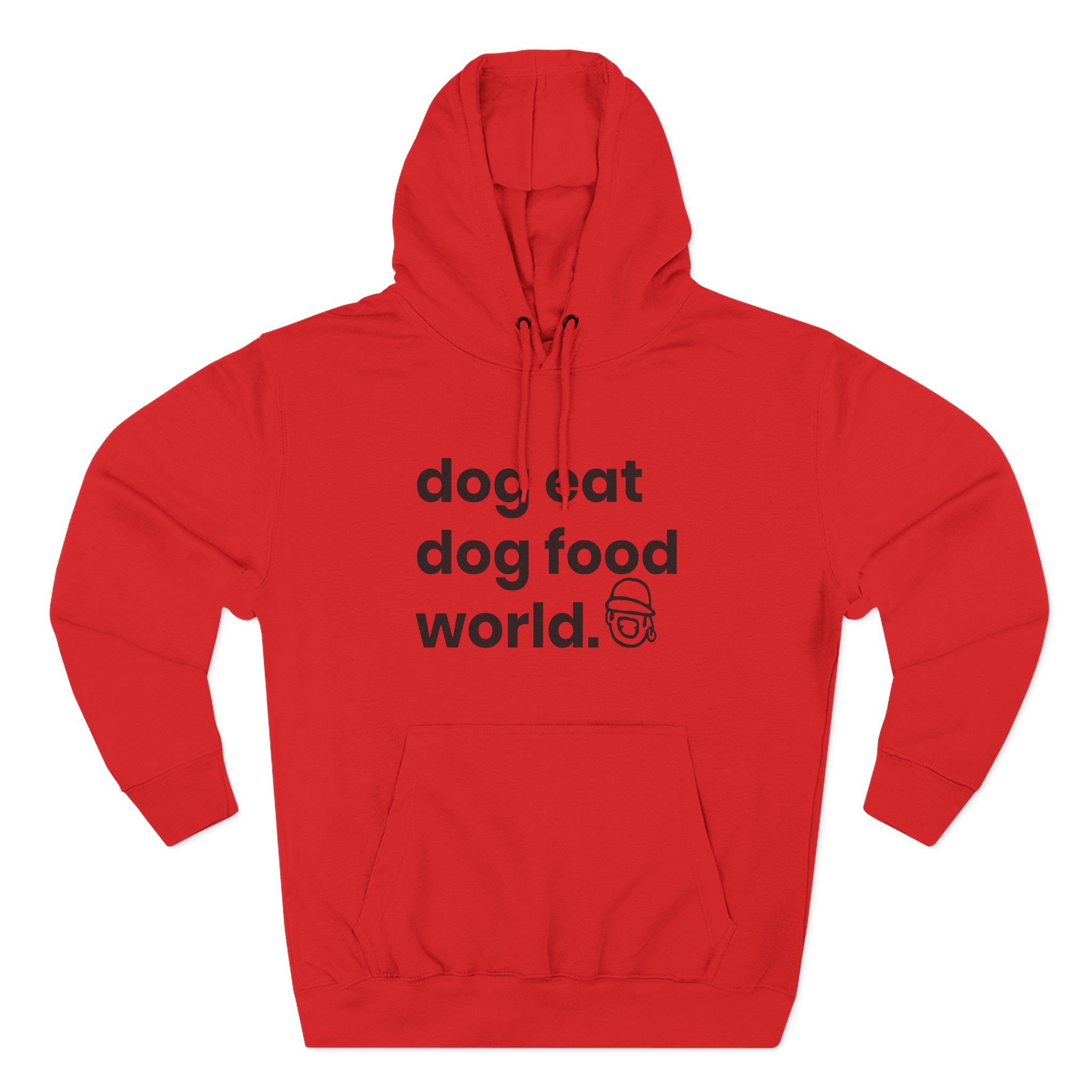 Niko B Dog Eat Dog Food World Three-panel Fleece Hoodie