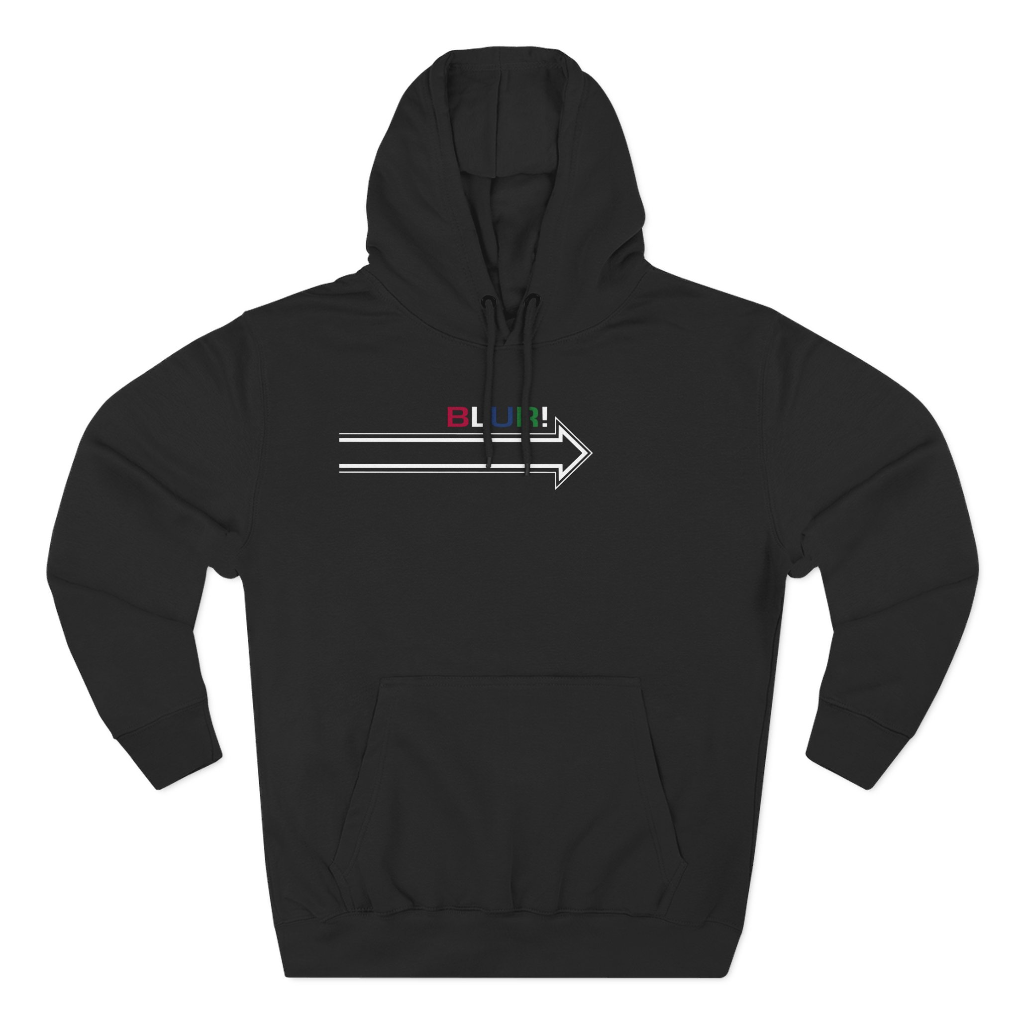 Blur Three-Panel Fleece Hoodie