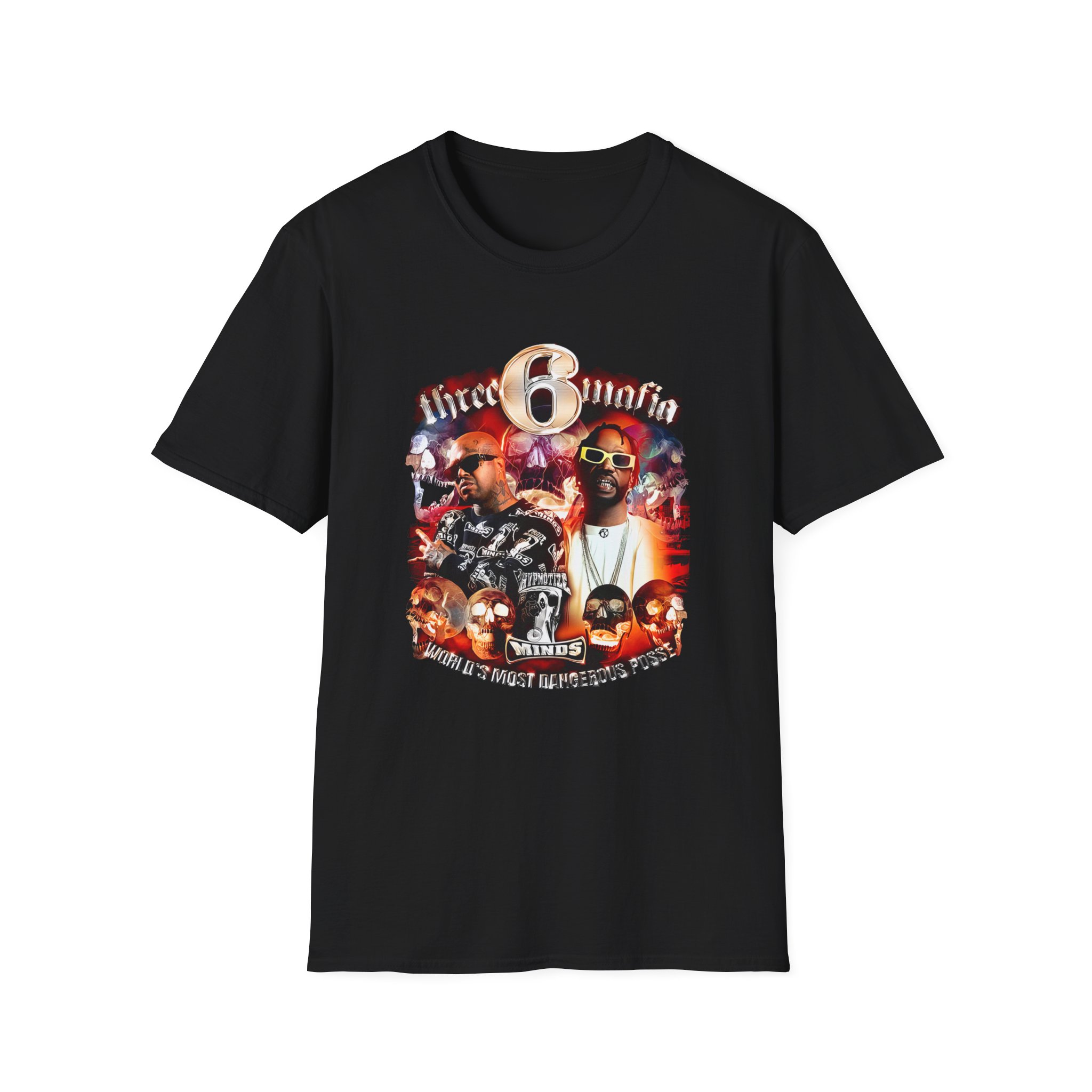 Three 6 Mafia Side 2 Side Unisex Softstyle T-Shirt