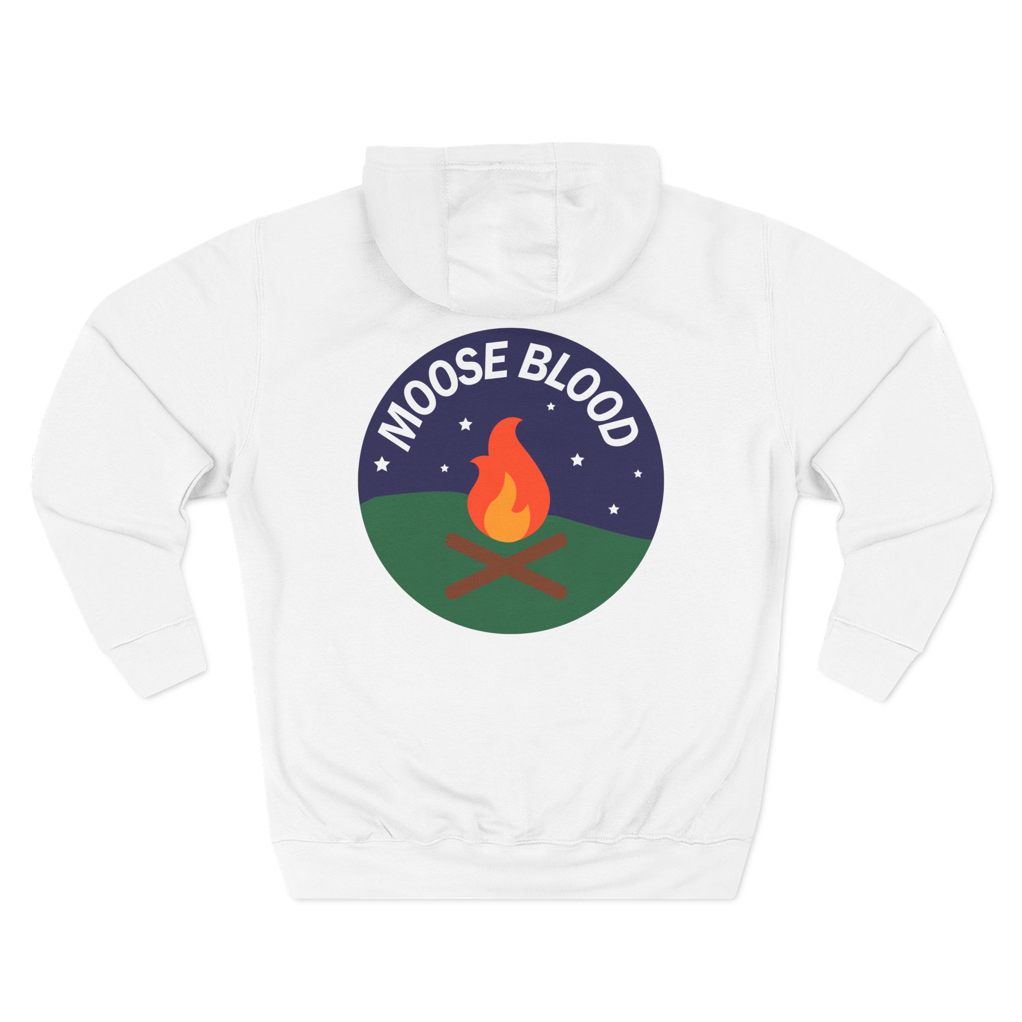 Moose Blood Three-Panel Fleece Hoodie