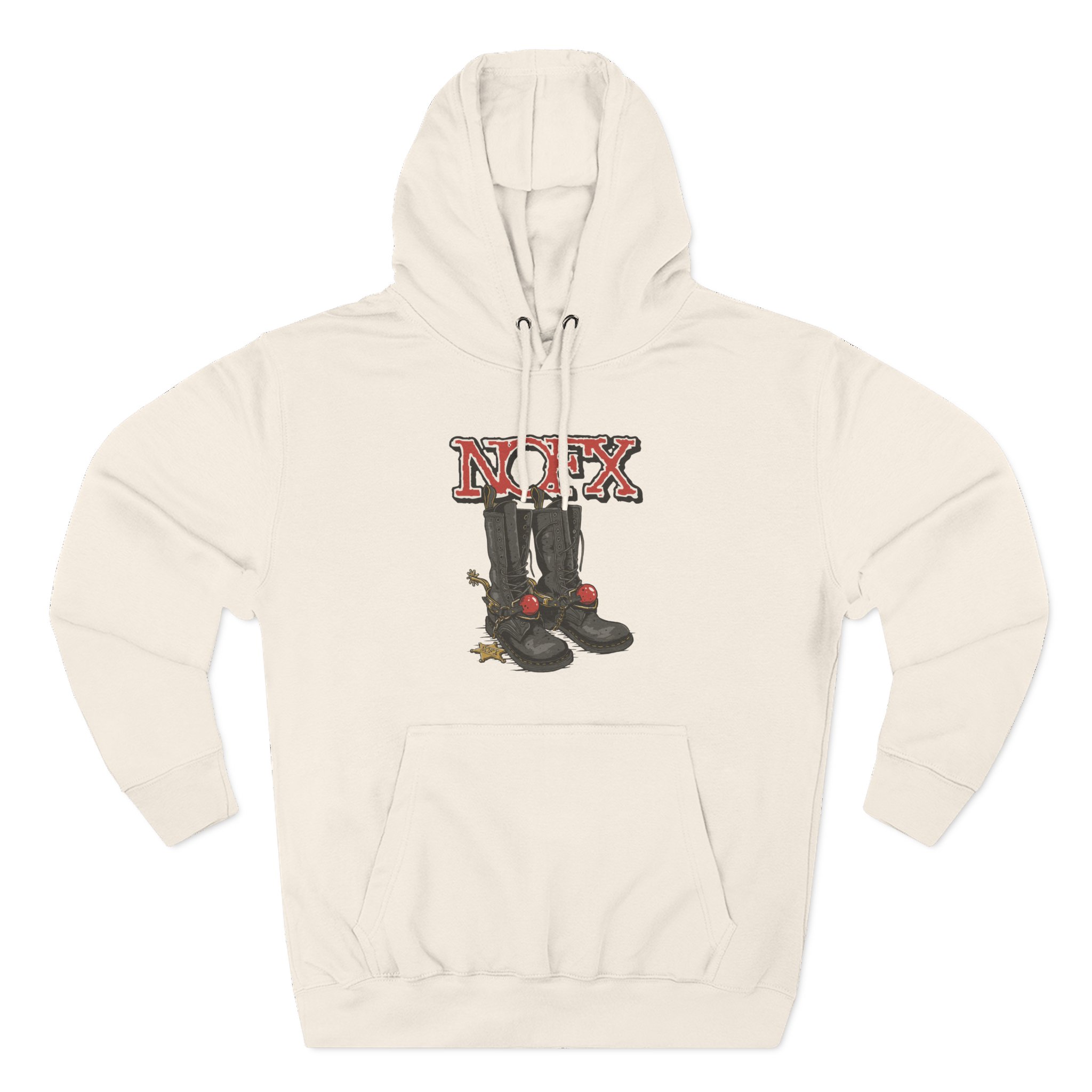 Nofx Boots Three-Panel Fleece Hoodie