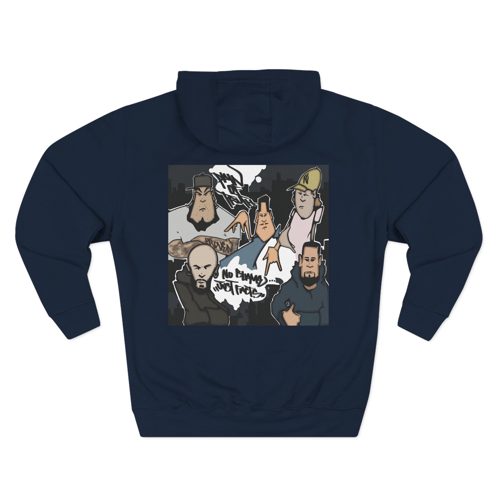 Pain of Truth No Blame...just Facts Three-Panel Fleece Hoodie