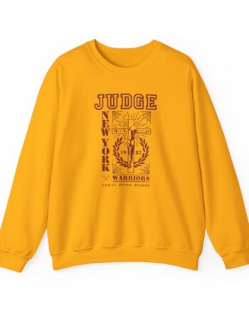 Judge Crucified Mustard Unisex Heavy Blend™ Crewneck Sweatshirt