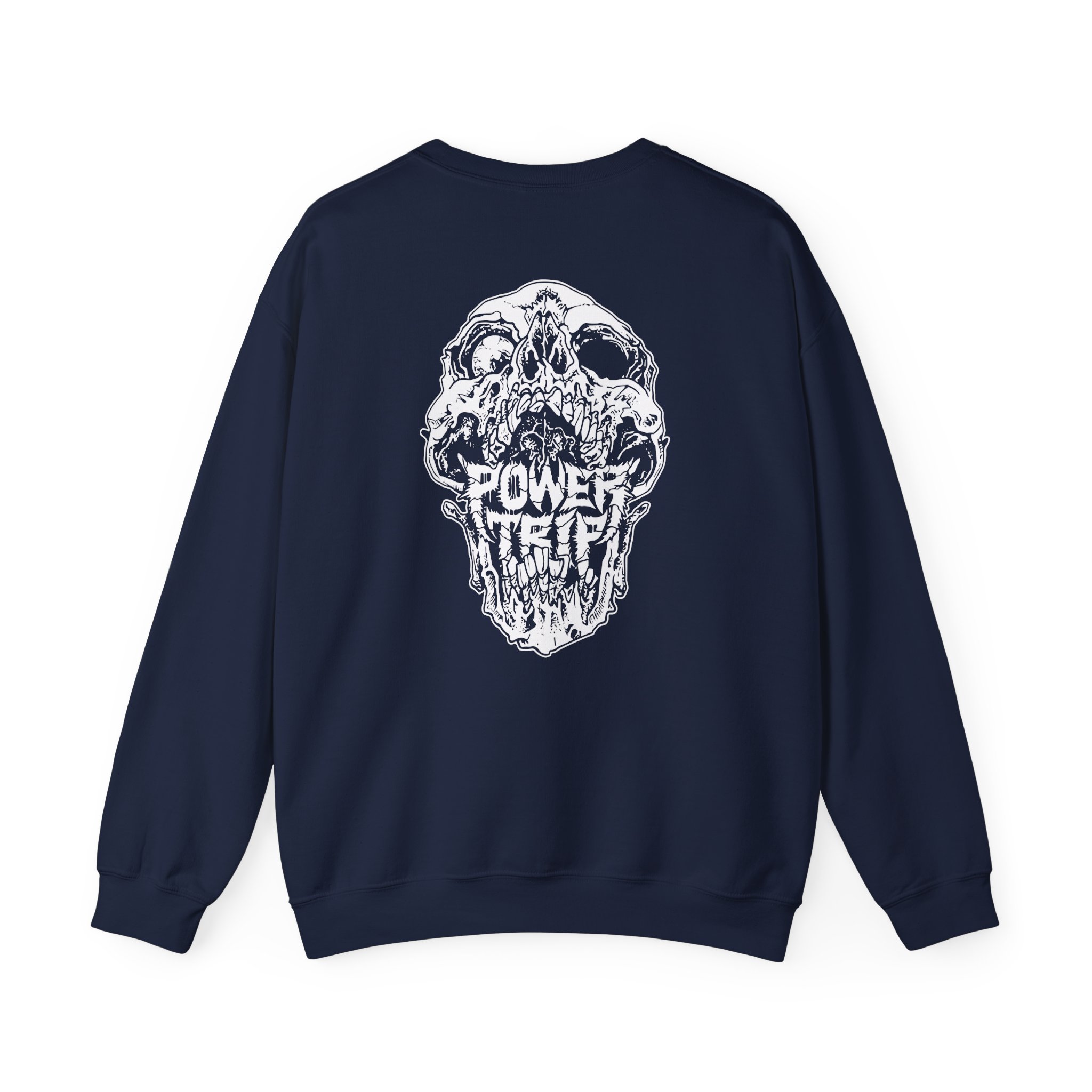 Power Trip Skull Unisex Heavy Blendâ„¢ Crewneck Sweatshirt