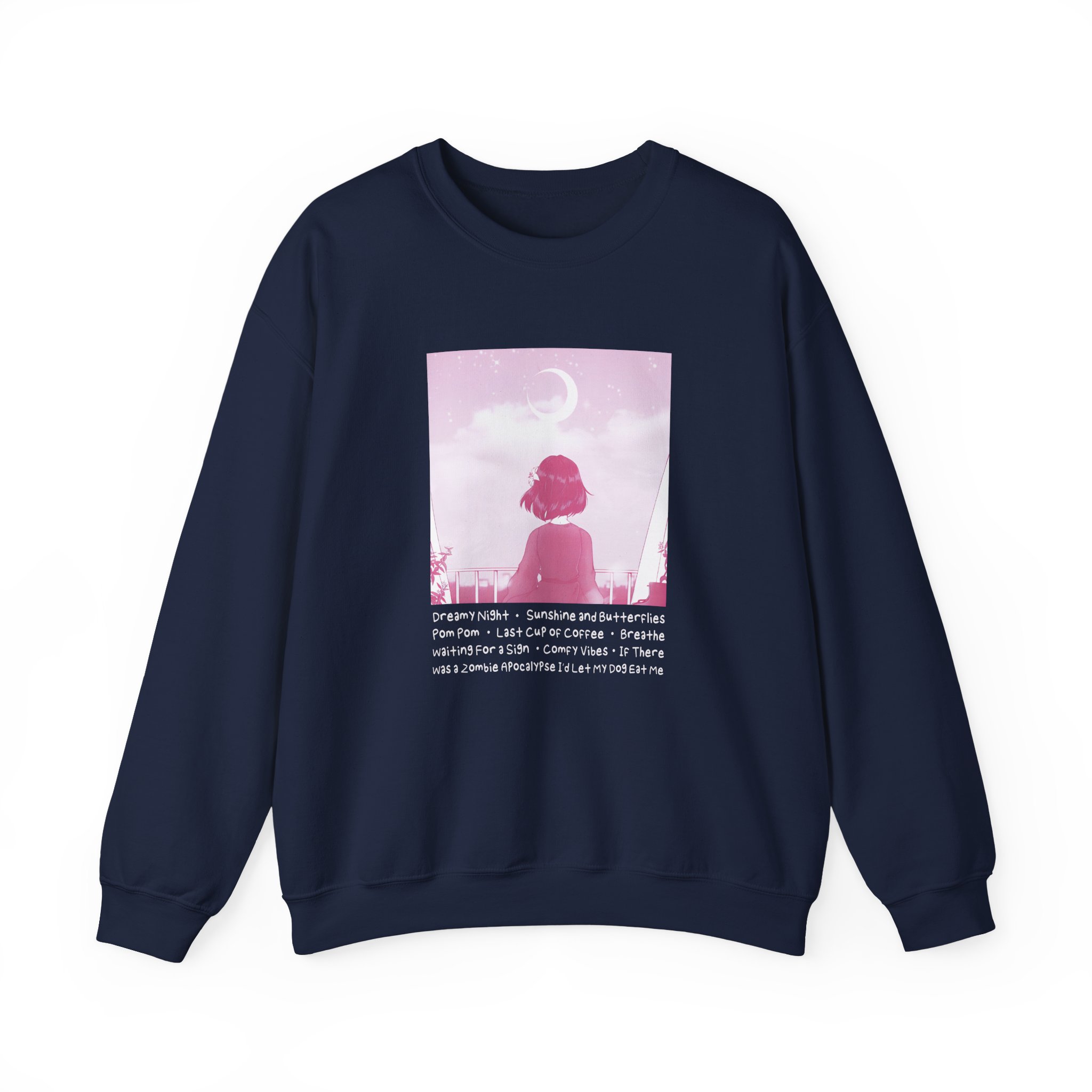 Lilypichu Dreamy Night Unisex Heavy Blendâ„¢ Crewneck Sweatshirt