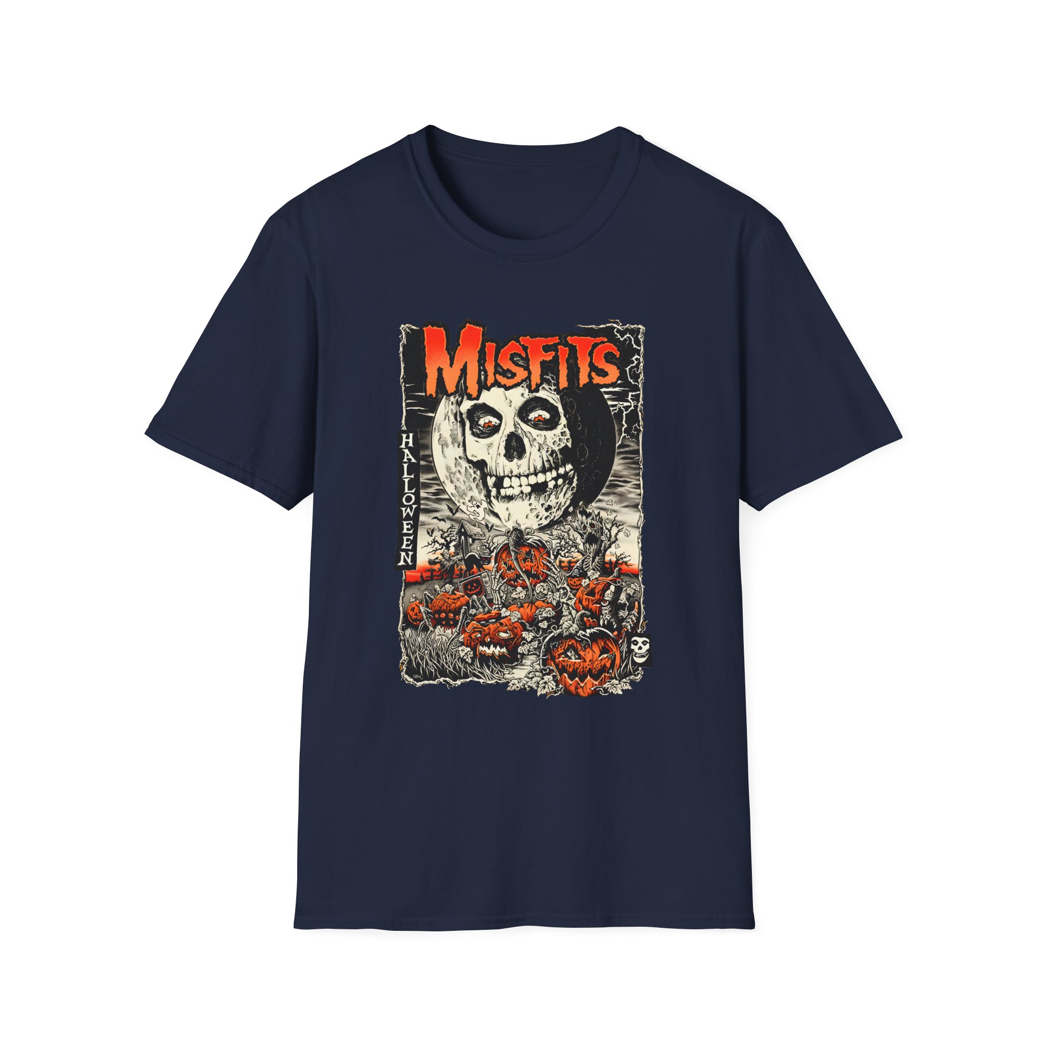 Misfits Fiendish Halloween by Mike Sutfin Unisex Softstyle T-Shirt